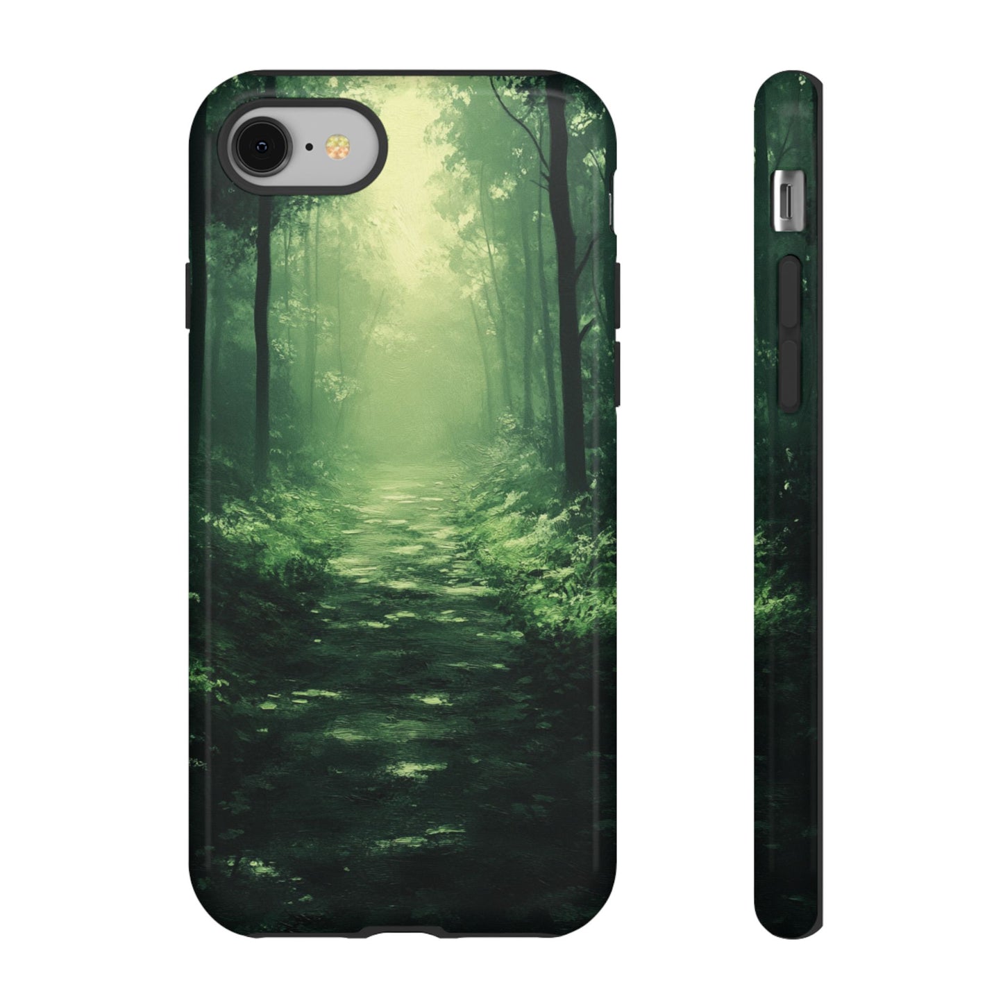 Emerald Mist Forest Path - Tough iPhone Case