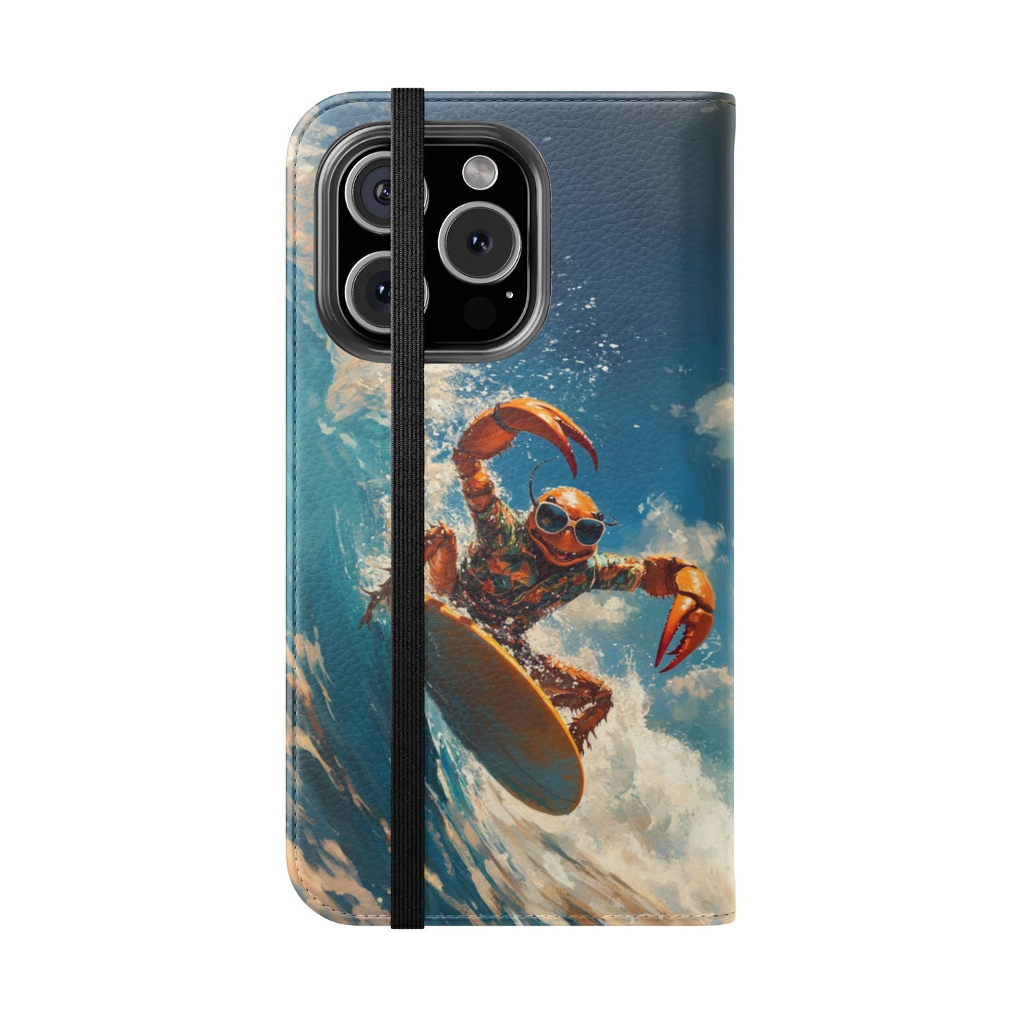 Surfing Crab - Wallet Flip Case
