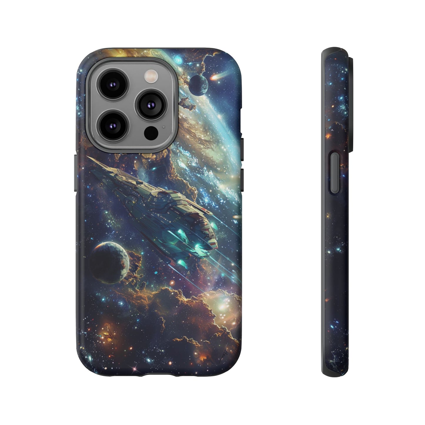 Galactic Voyage: Futuristic Spaceship - iPhone, Google Pixel, Samsung Galaxy