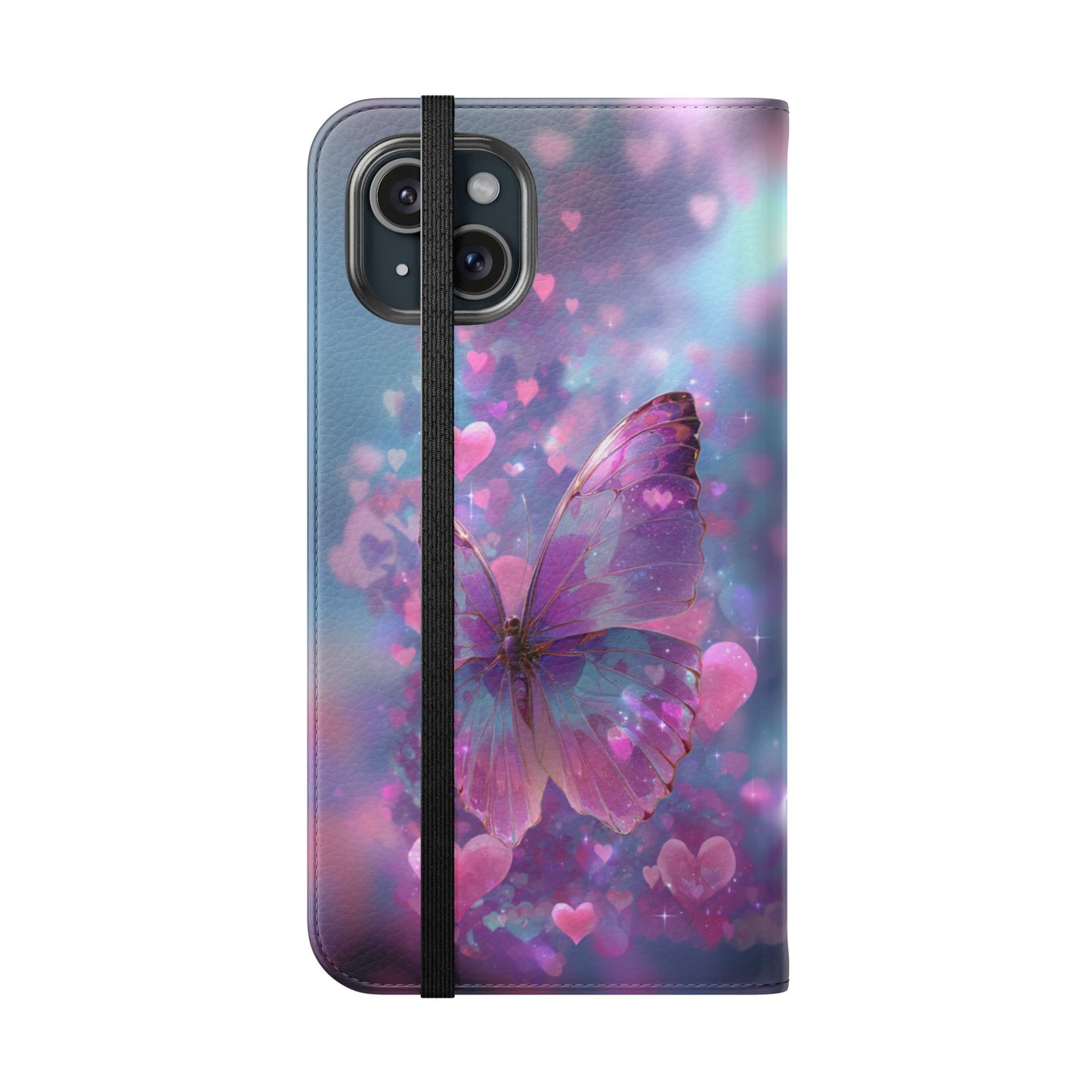 Cupid's Flutter Butterfly - Wallet Flip Case