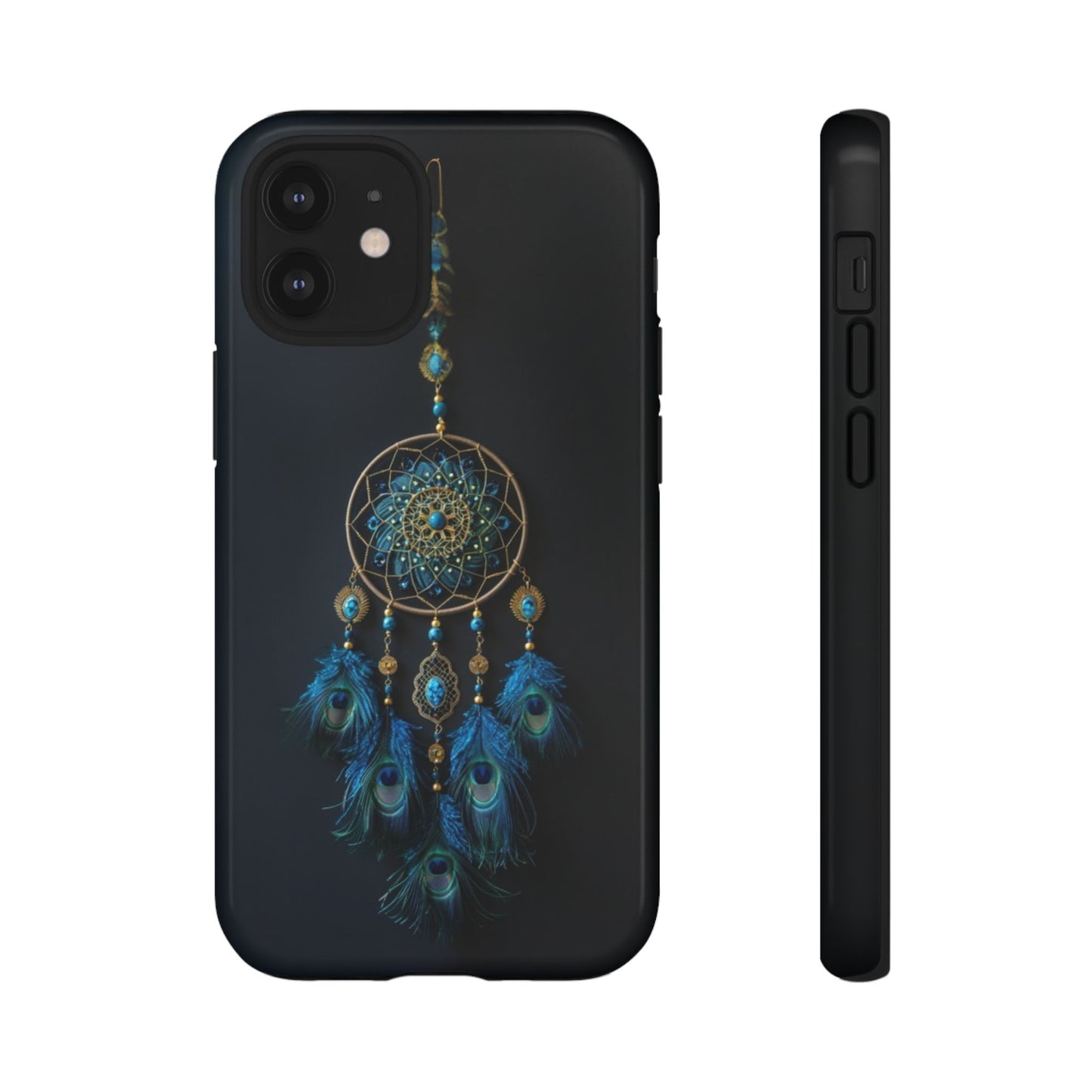 Peacock Feather Dreamcatcher - Tough iPhone Case