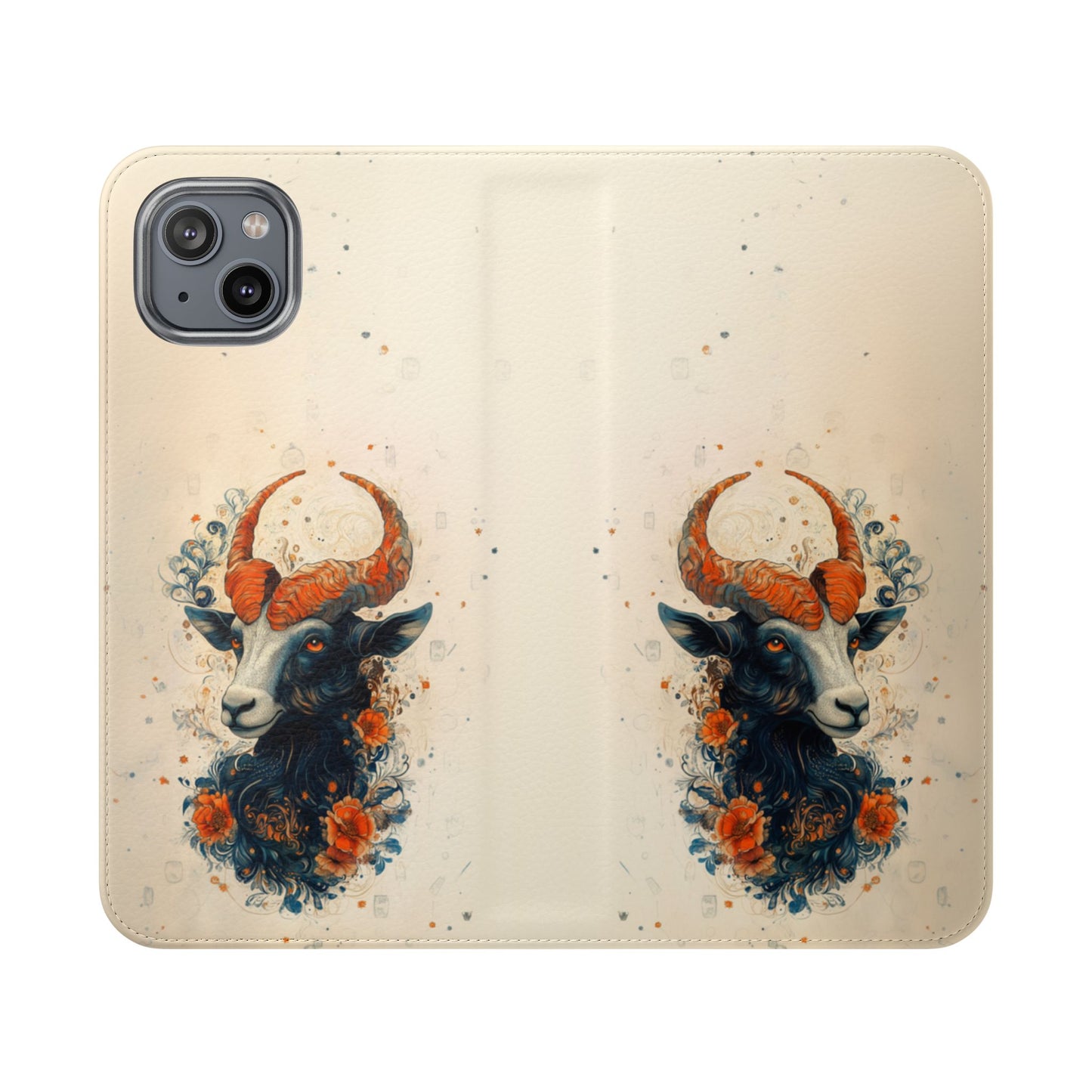 Capricorn Celestial Goat - Wallet Flip Case