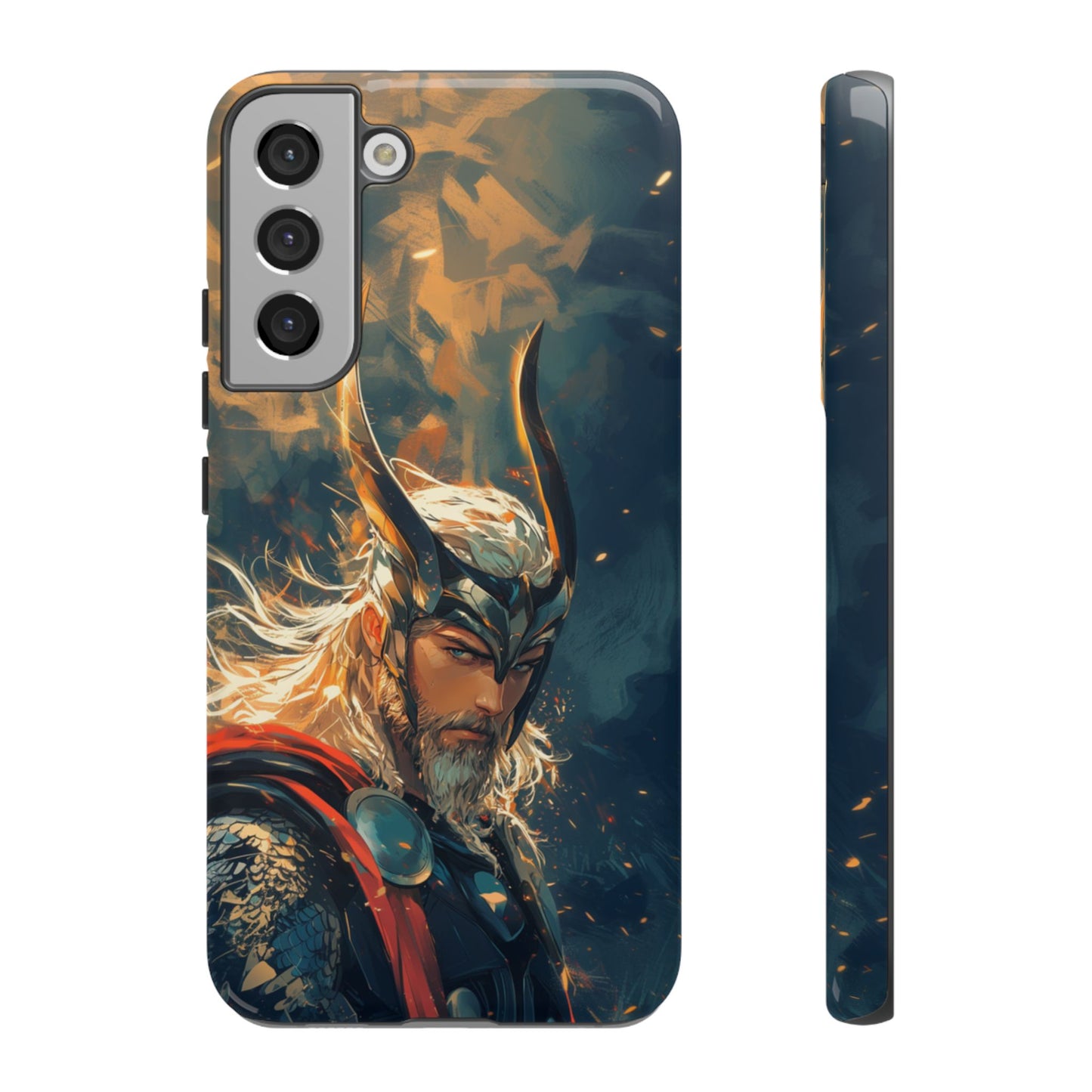 Storm-Bringer: Epic Thor Anime-Style Phone Case - iPhone, Google Pixel, Samsung