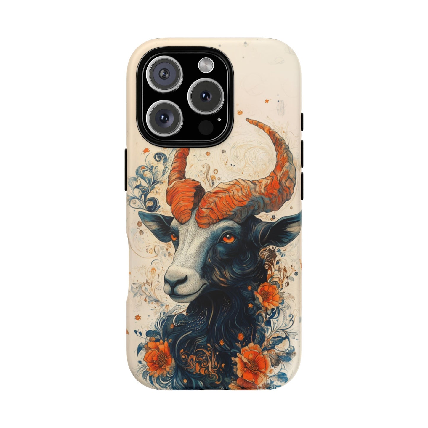 Capricorn Zodiac Artistic Floral Phone Case – iPhone, Google Pixel, Samsung Galaxy