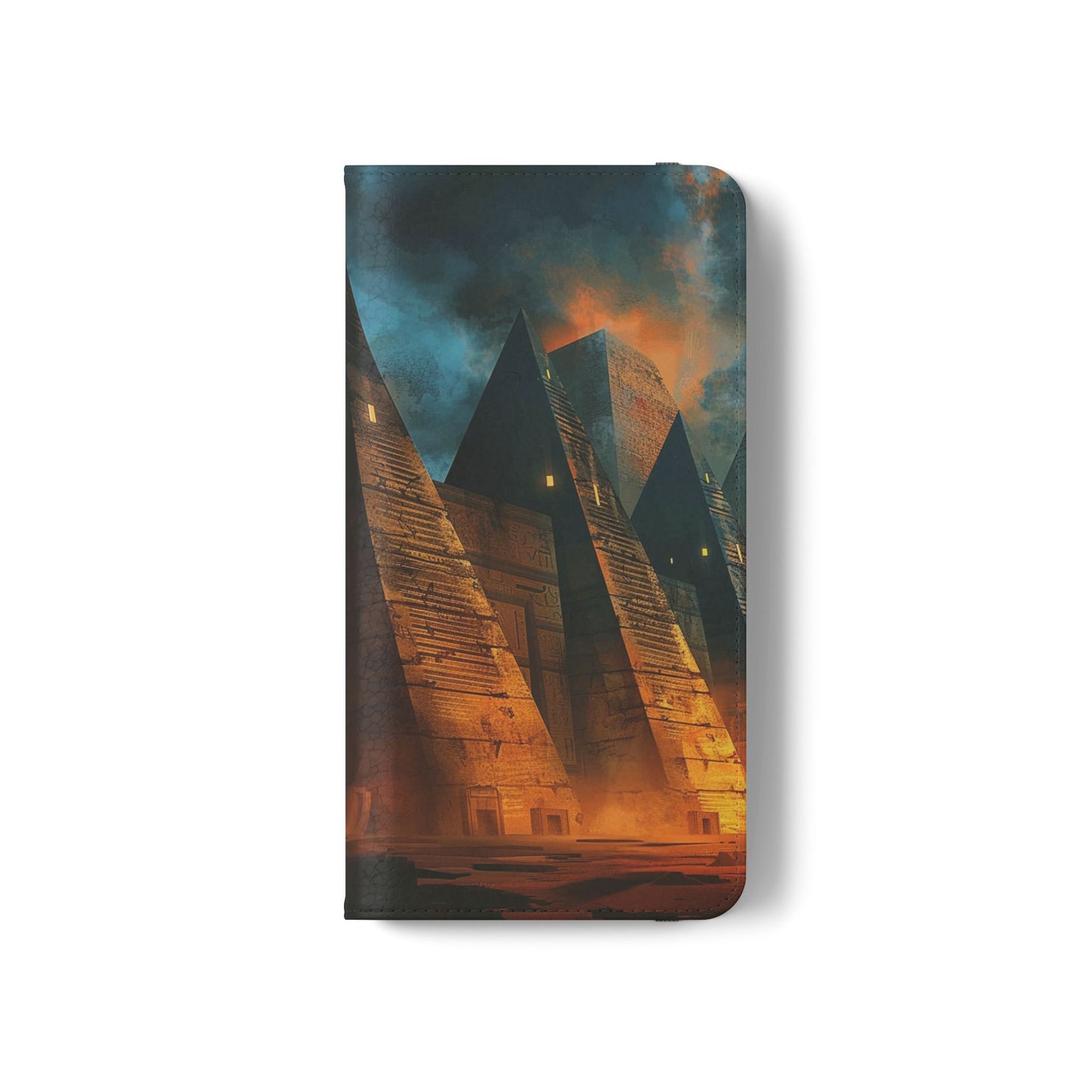 Ancient Egyptian Pyramids Sunset - Wallet Flip Case