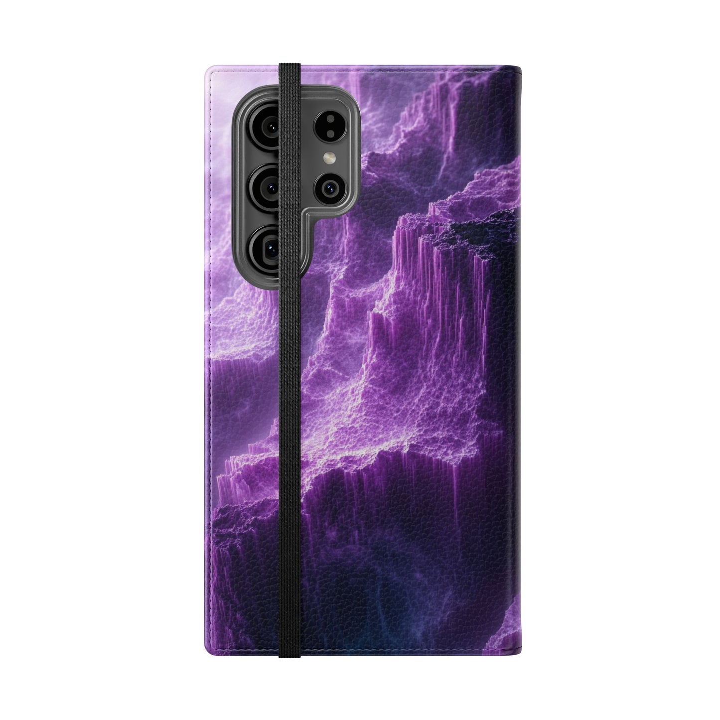 Purple Crystal Canyon - Wallet Flip Case