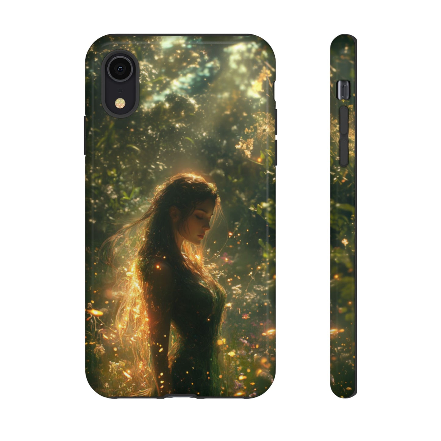 Forest Goddess Golden Light Meadow - Tough iPhone Case
