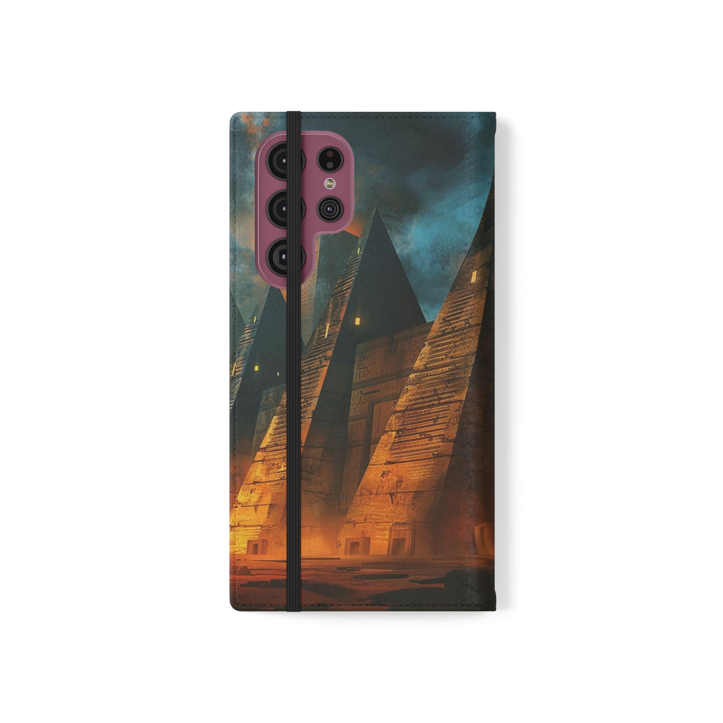 Ancient Egyptian Pyramids Sunset - Wallet Flip Case