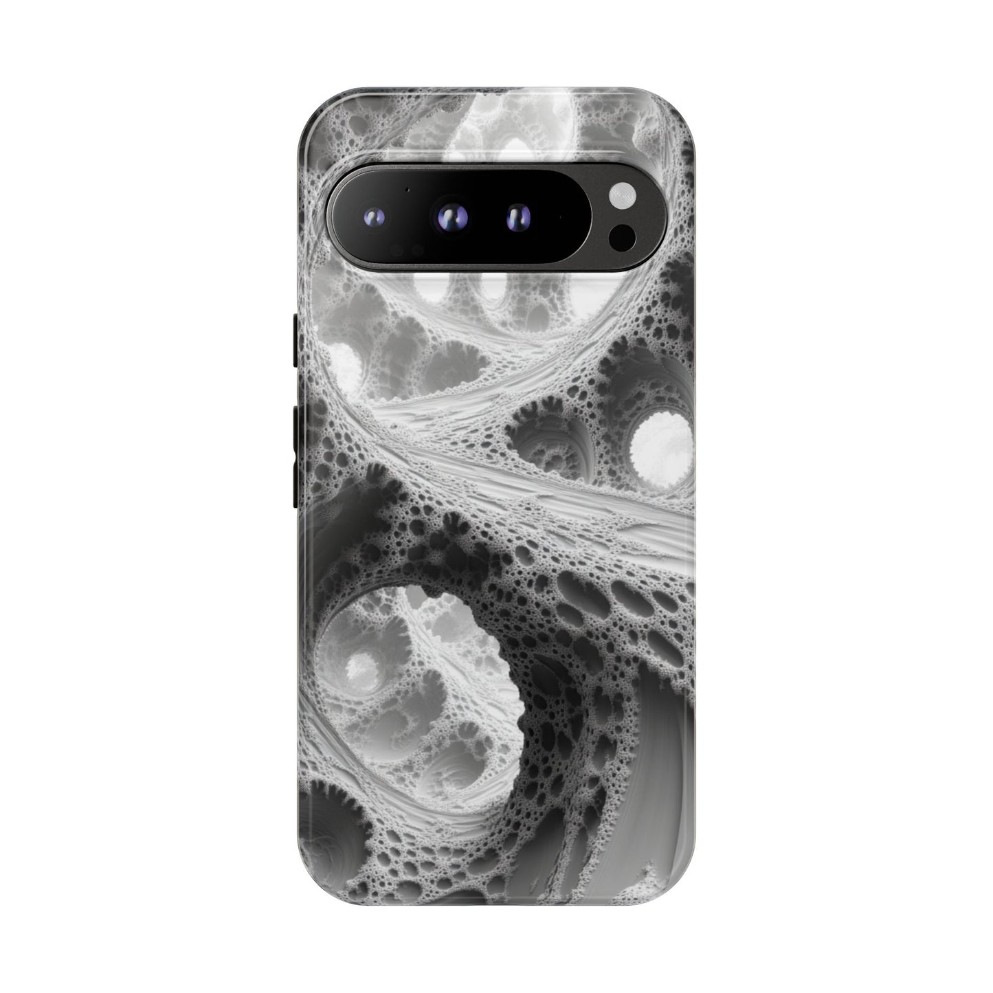 Monochrome Fractal – Tough Google Pixel Case