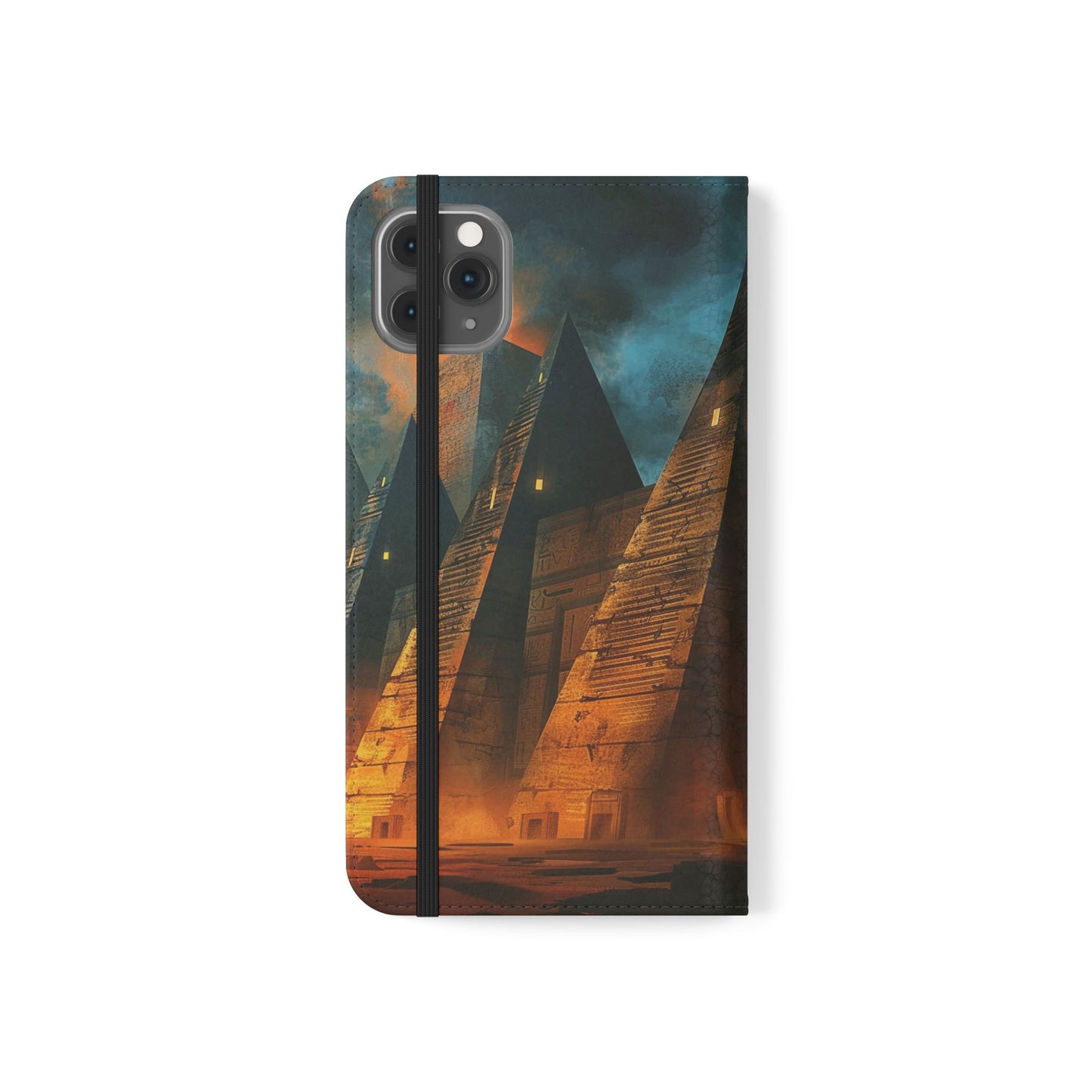 Ancient Egyptian Pyramids Sunset - Wallet Flip Case
