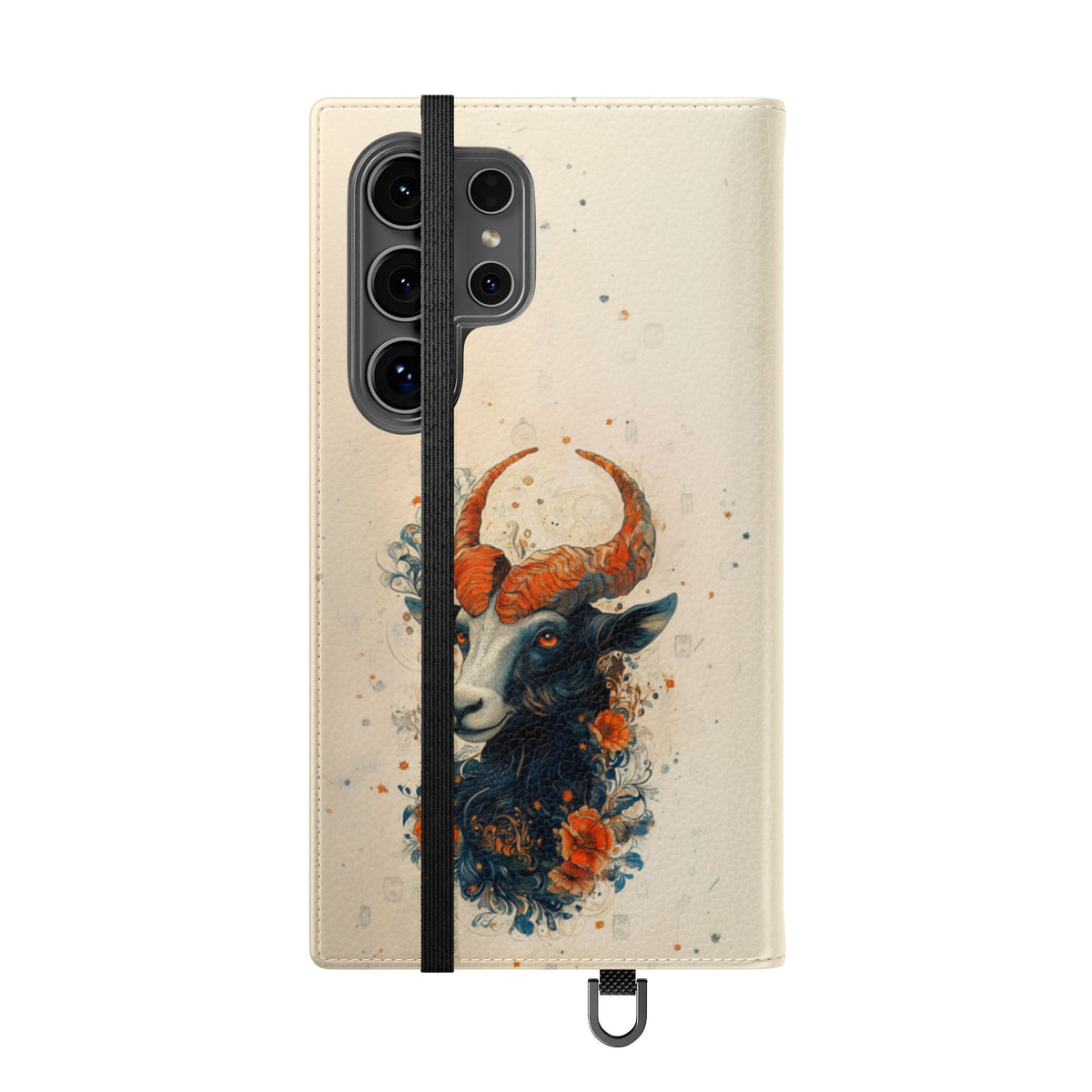 Capricorn Celestial Goat - Wallet Flip Case