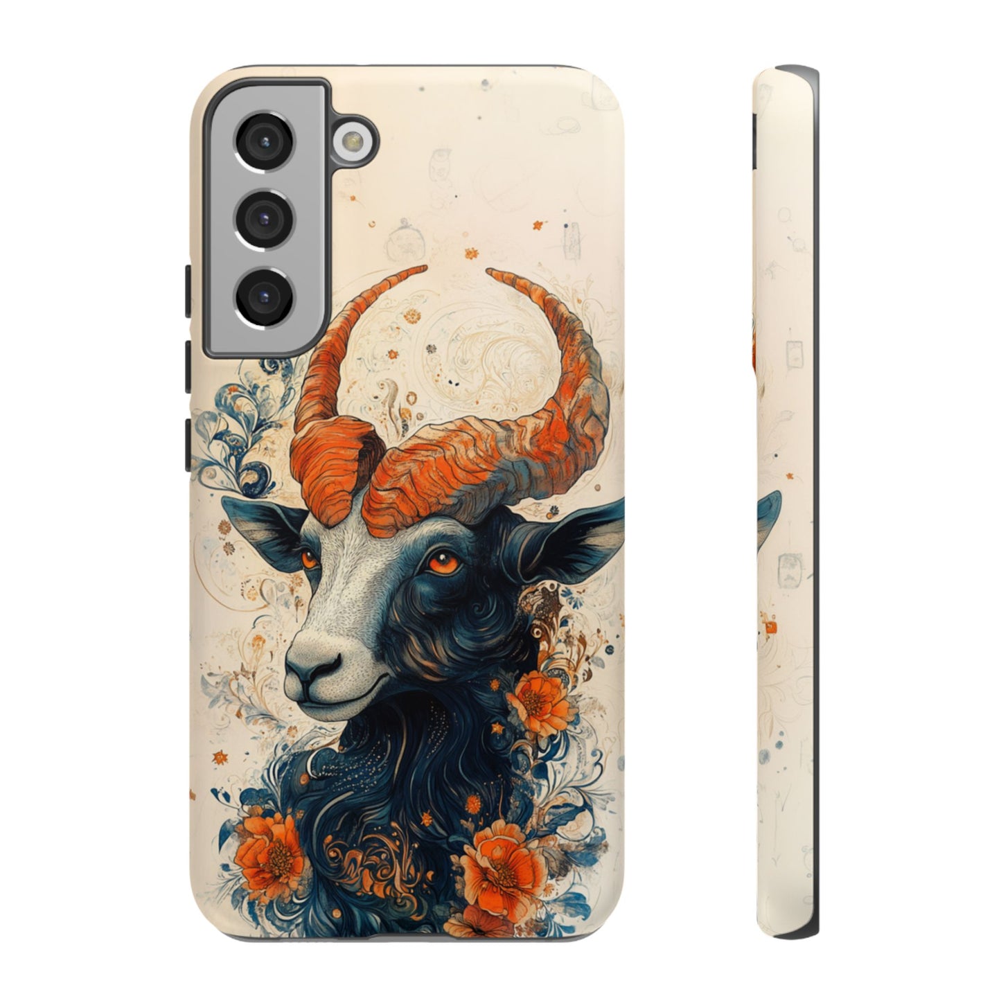 Capricorn Zodiac Artistic Floral Phone Case – iPhone, Google Pixel, Samsung Galaxy