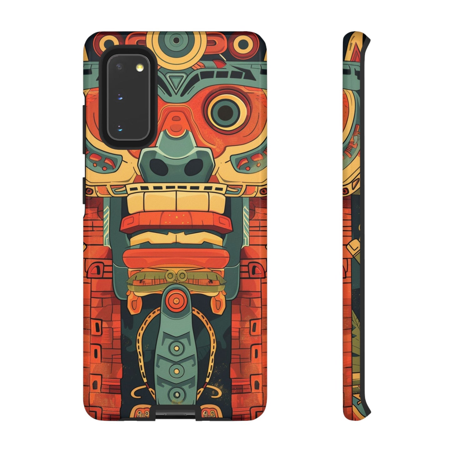 Aztec Totem Mask - Tough Samsung Galaxy Case