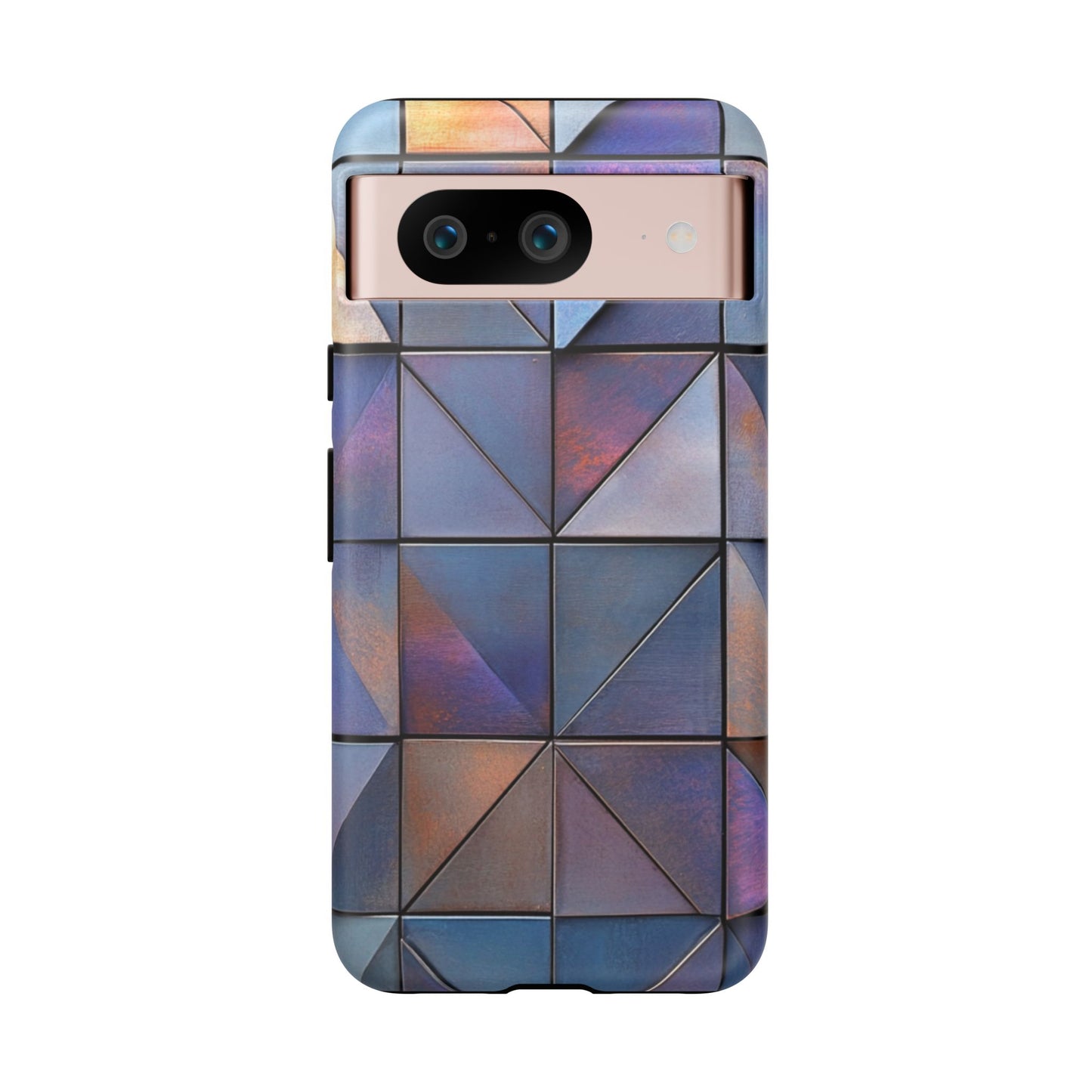 Iridescent Geometric Triangles Phone Case - iPhone, Samsung Galaxy, Google Pixel