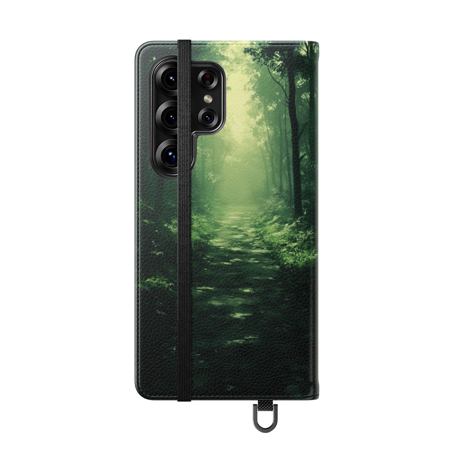 Emerald Mist Forest Path - Wallet Flip Case
