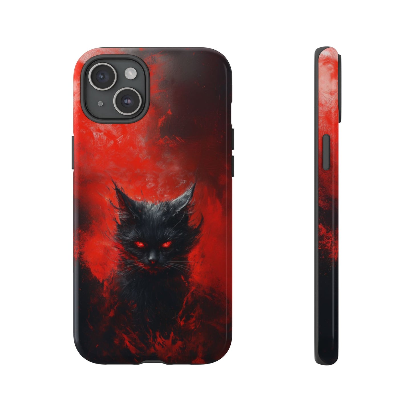 Fire Demon Black Cat - Tough iPhone Case