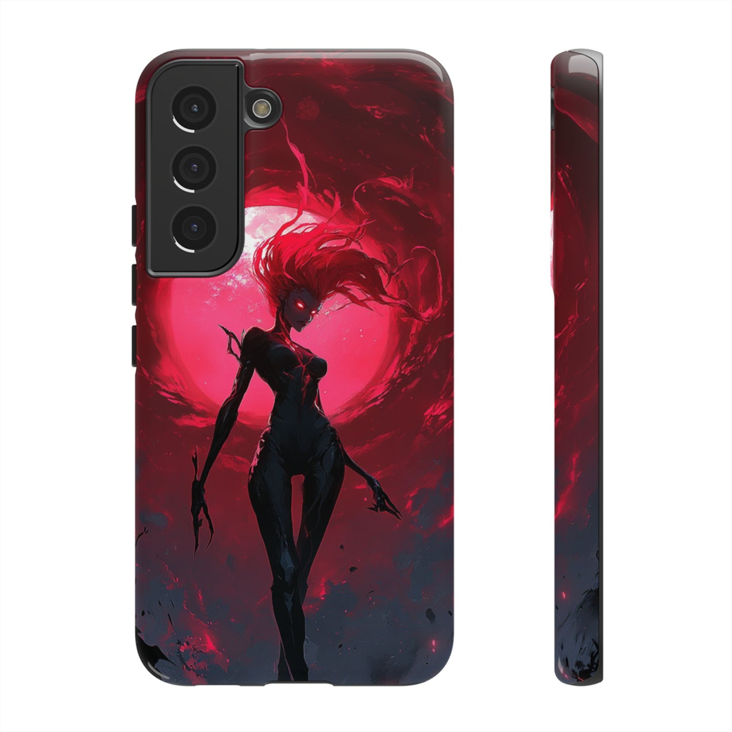 Crimson Eclipse Gothic Gaming Phone Case - iPhone, Google Pixel, Samsung Galaxy