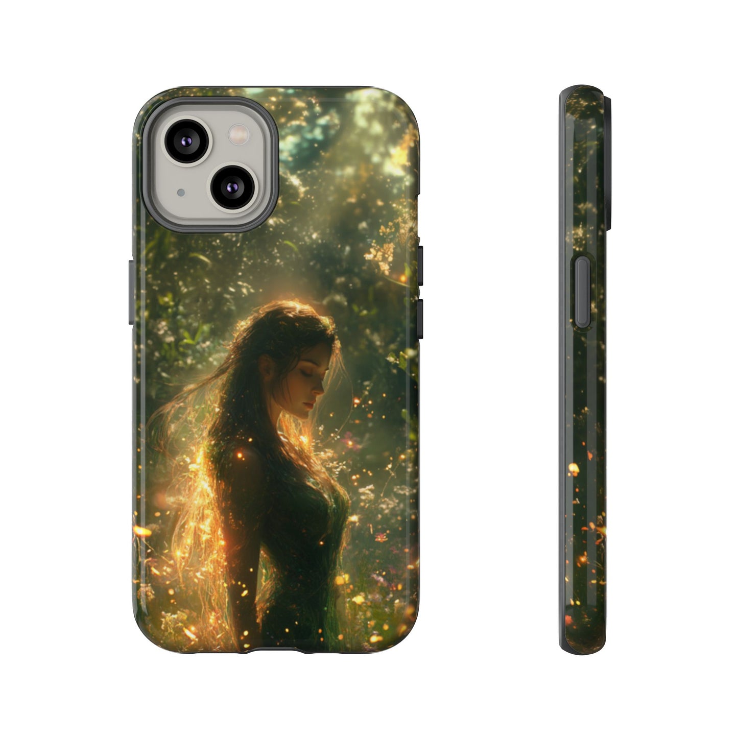 Forest Goddess Golden Light Meadow - Tough iPhone Case
