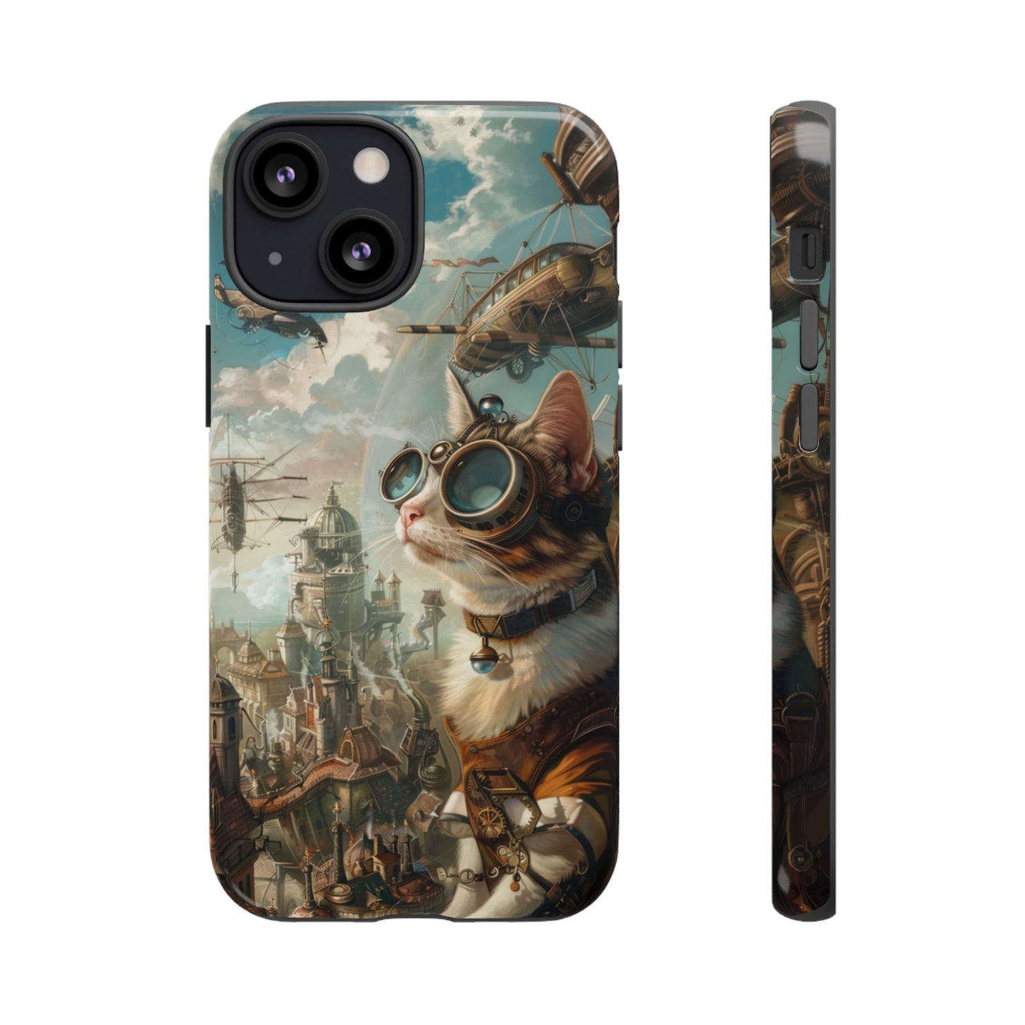 Steampunk Aviator Cat - Tough iPhone Case