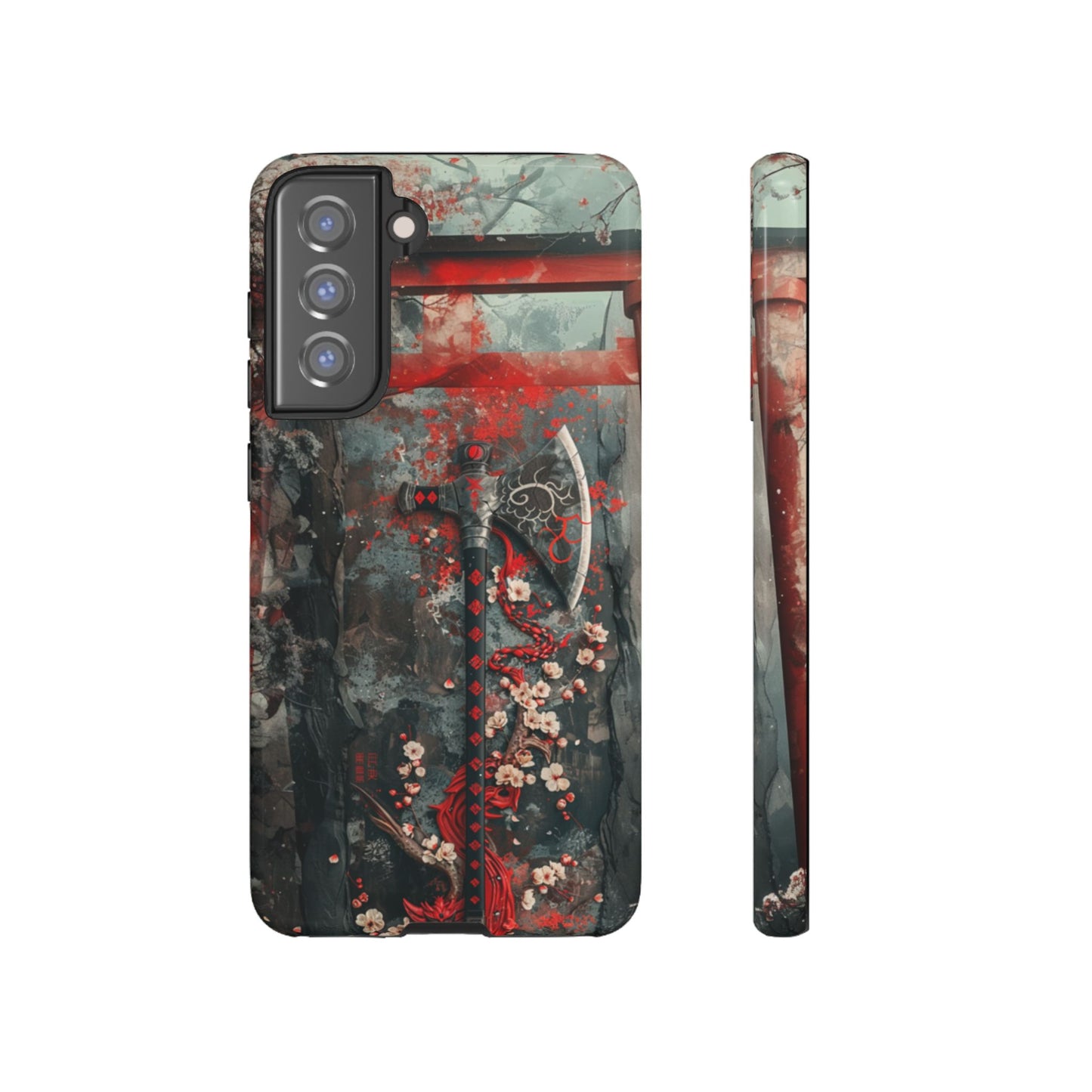 Sakura Warrior Axe - Tough Samsung Galaxy Case