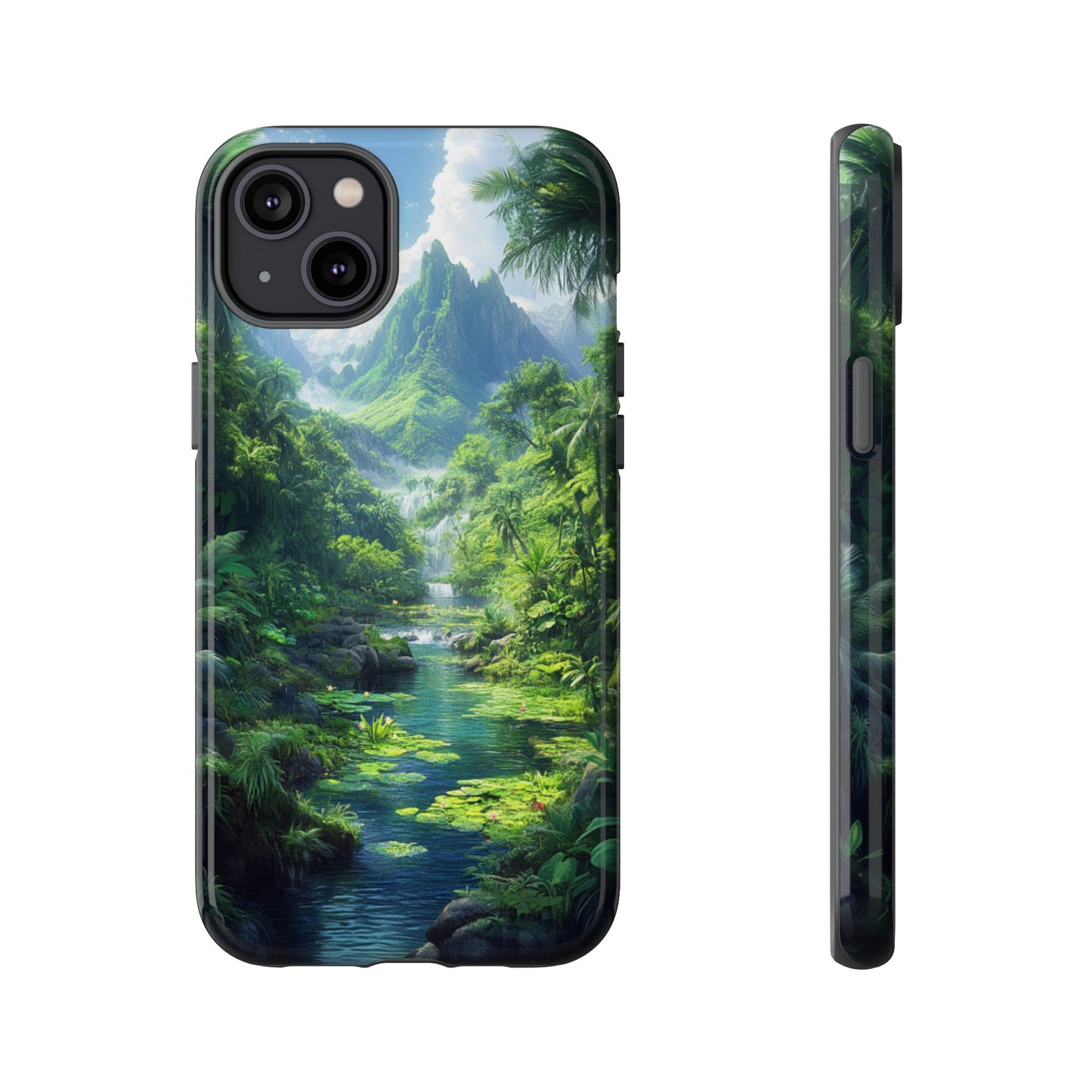 Verdant Jungle Cascade – Tough iPhone Case