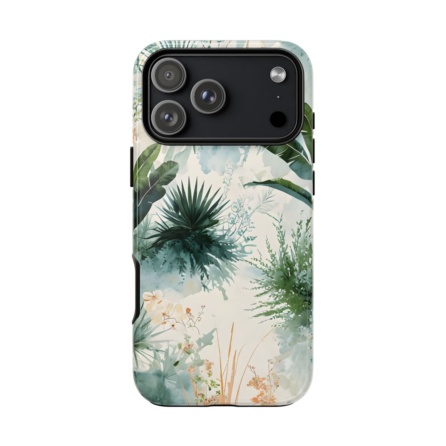 Tropical Botanical Watercolor - Tough iPhone Case