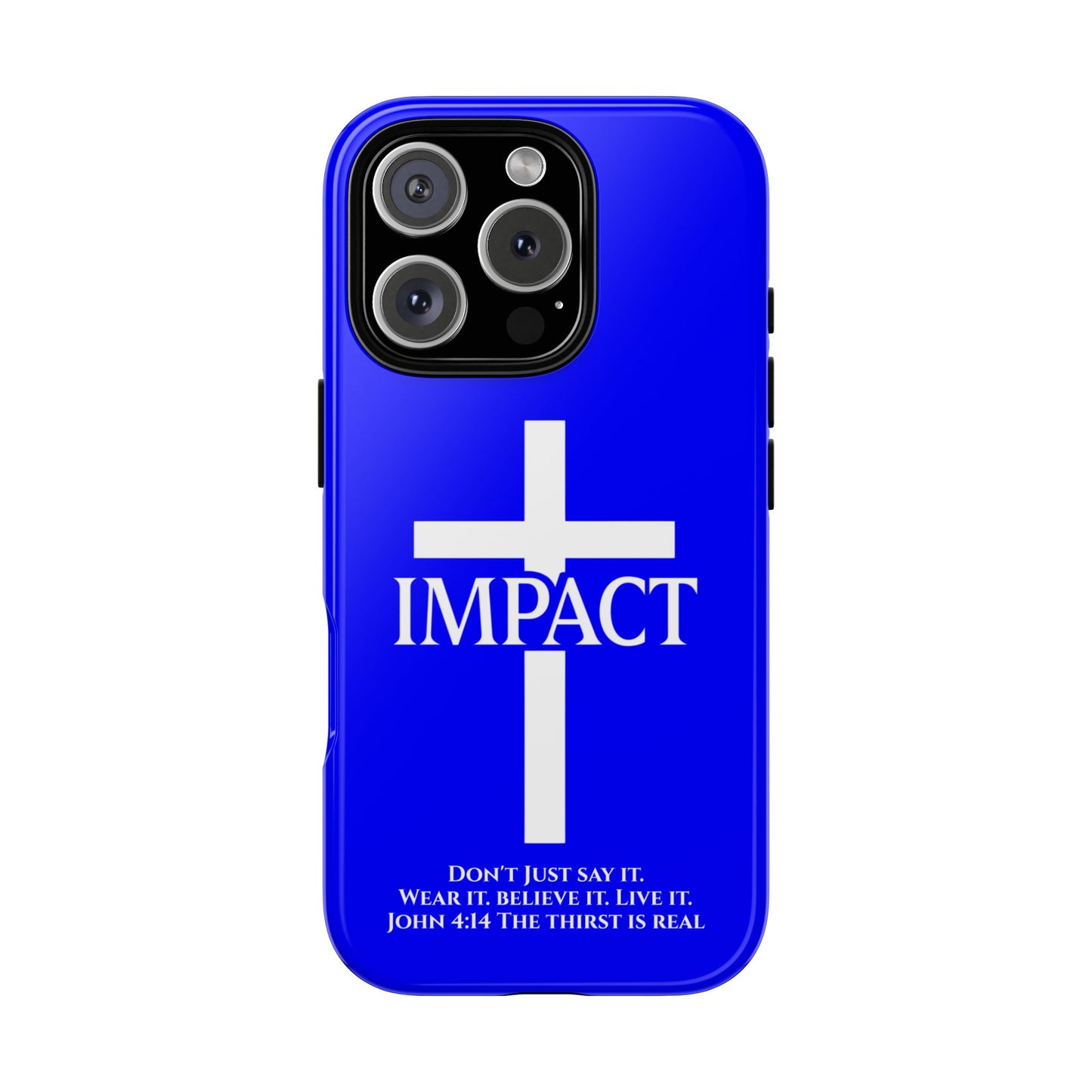 Impact Blue - Tough iPhone Case
