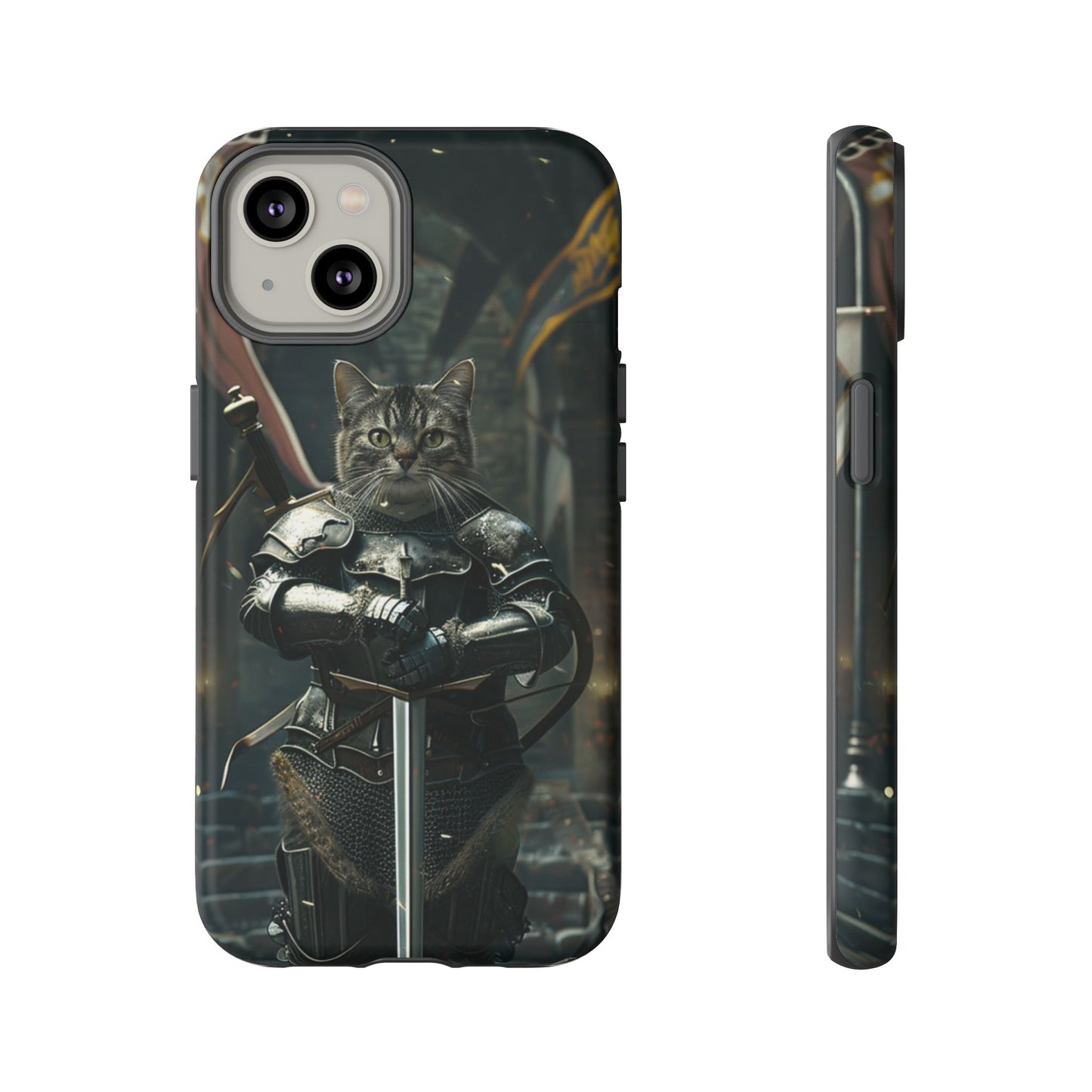 Knight Cat in Armor - iPhone, Google Pixel, Samsung Galaxy