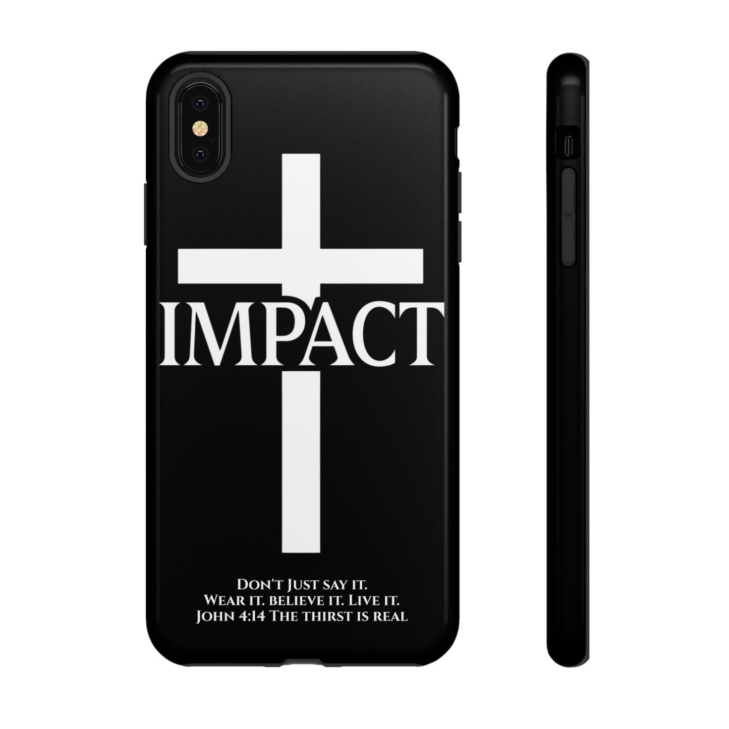 Impact Black/White - Tough iPhone Case