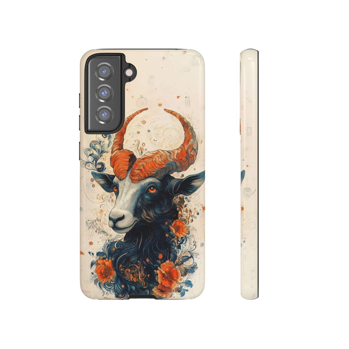 Capricorn Zodiac Artistic Floral Phone Case – iPhone, Google Pixel, Samsung Galaxy