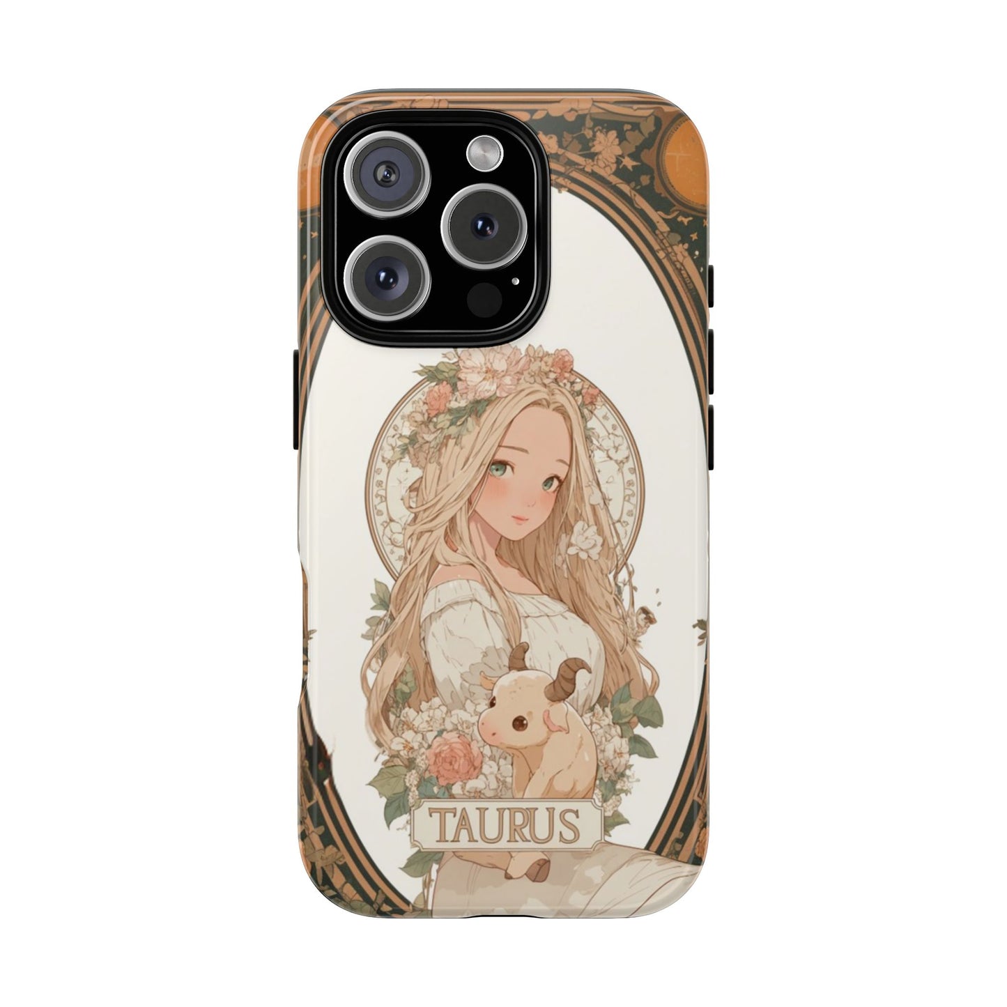 Taurus Floral Maiden - Tough iPhone Case