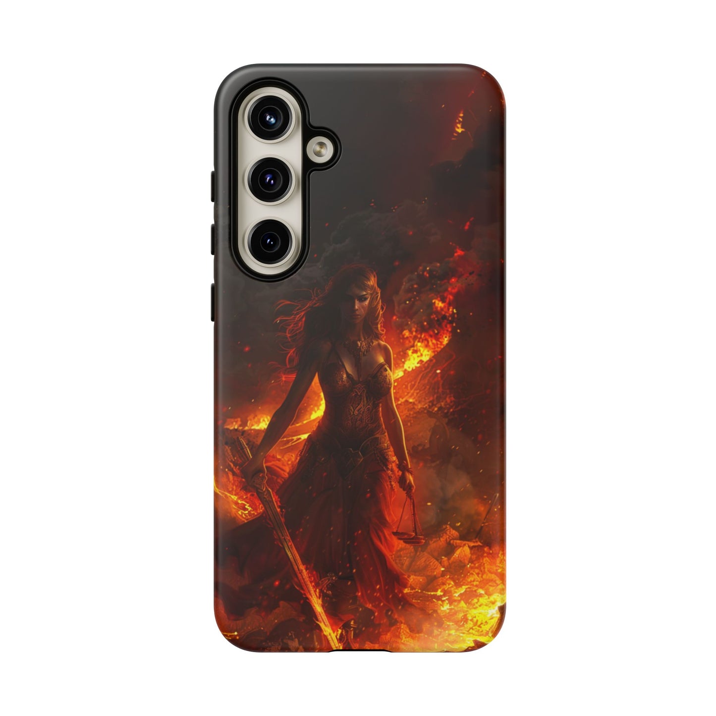 Fiery Goddess Nemesis Phone Case - iPhone, Google Pixel, Samsung Galaxy