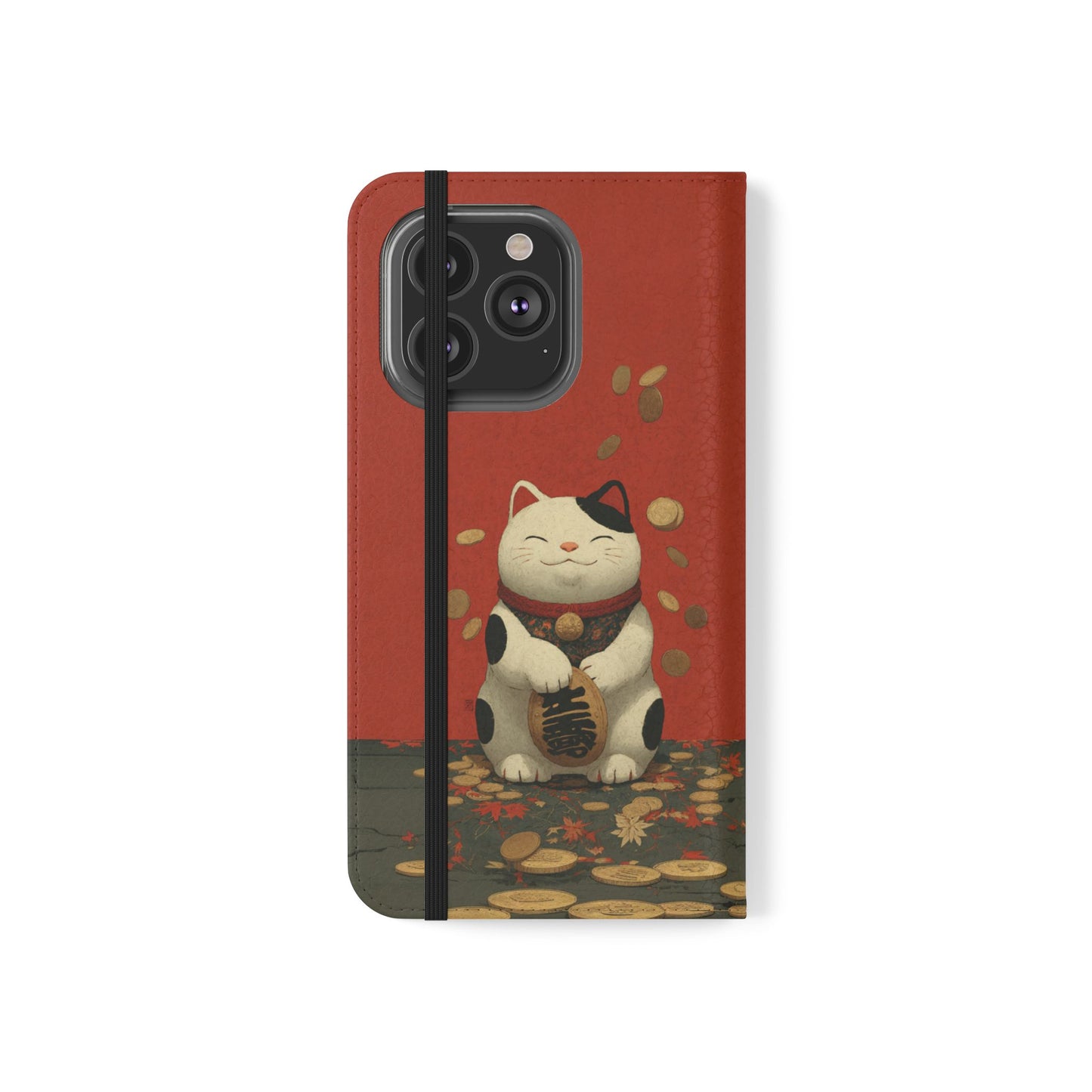 Lucky Cat - Wallet Flip Case