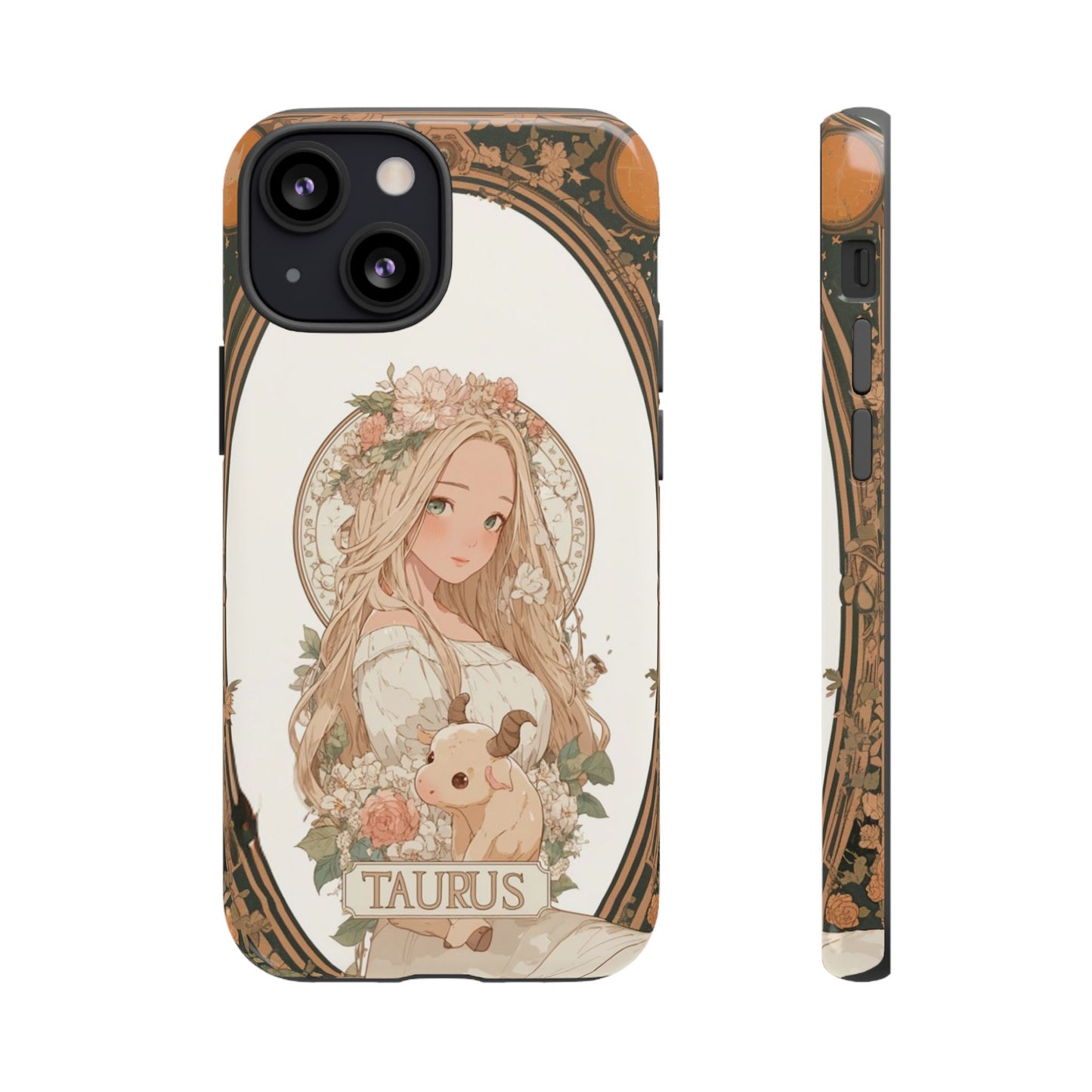 Taurus Floral Maiden - Tough iPhone Case