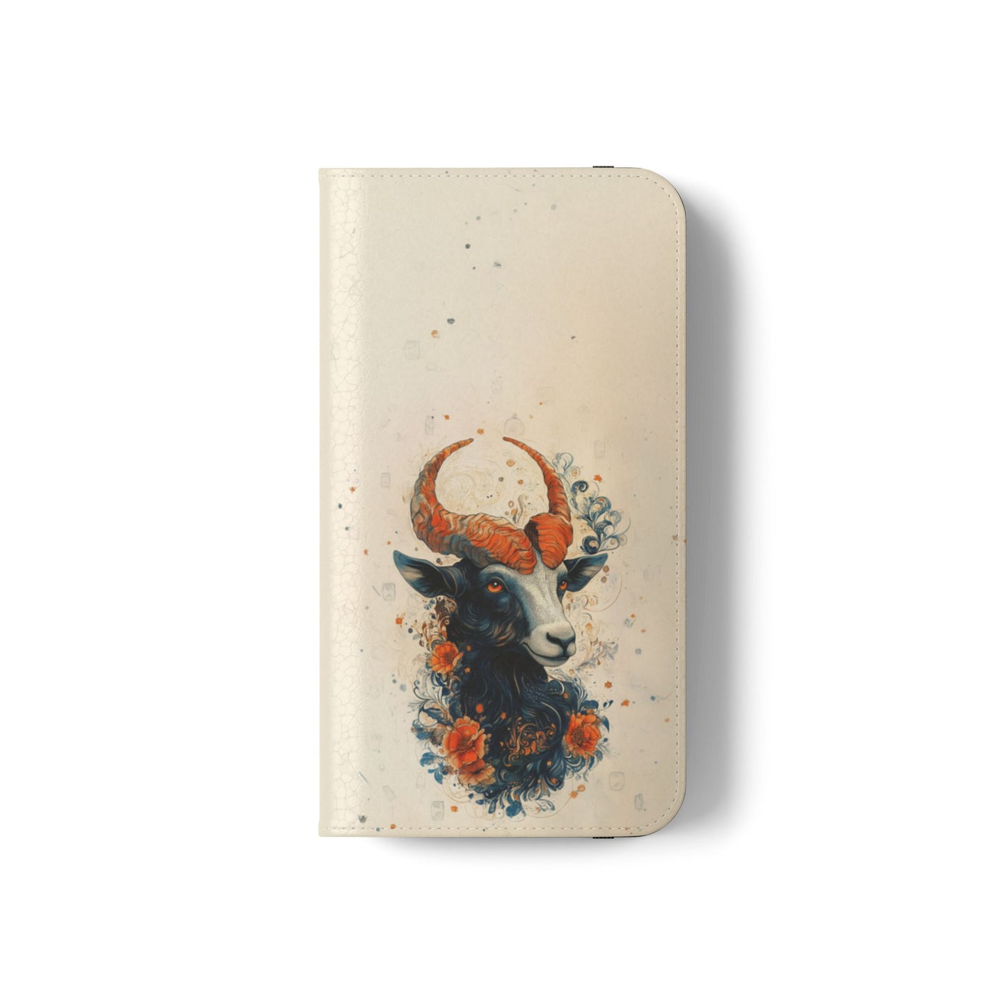 Capricorn Celestial Goat - Wallet Flip Case