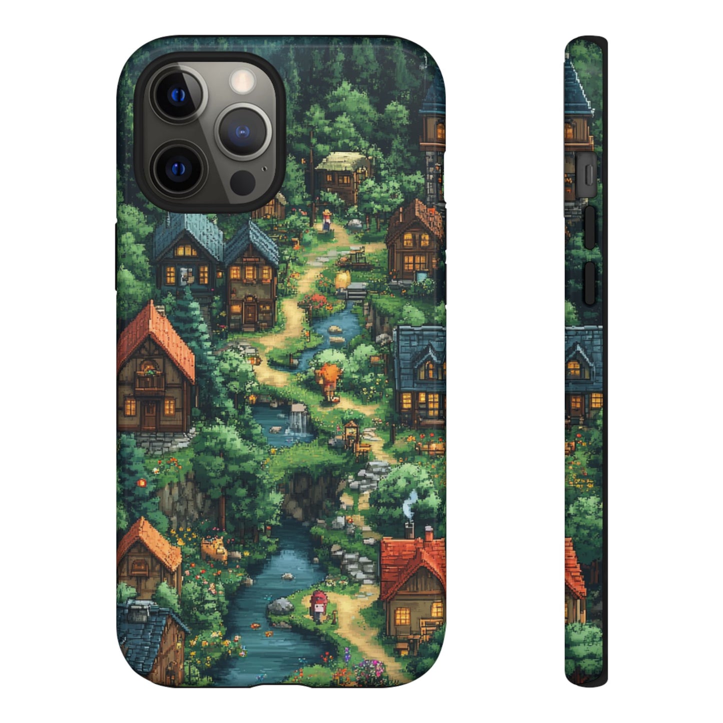 Pixel Forest Hamlet - Tough iPhone Case