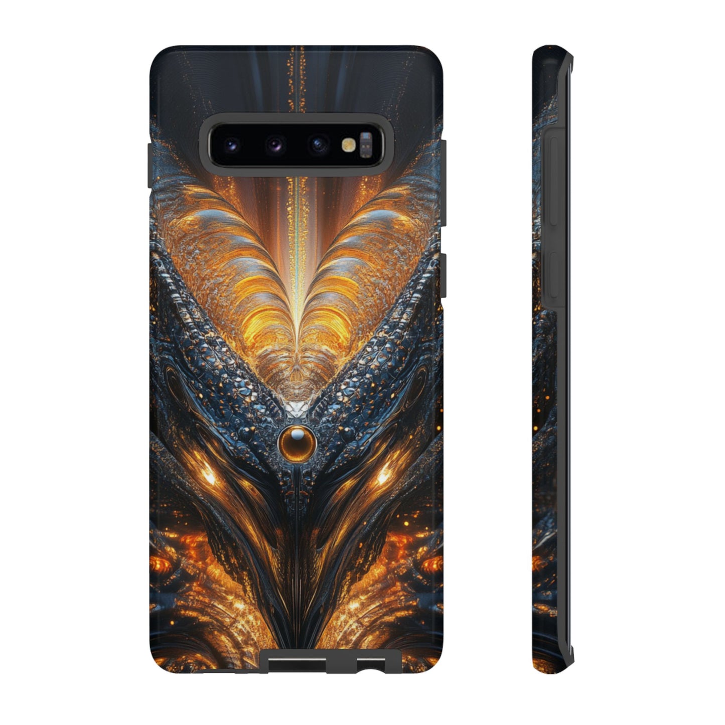 Obsidian Flare Fractal – Tough Samsung Galaxy Case