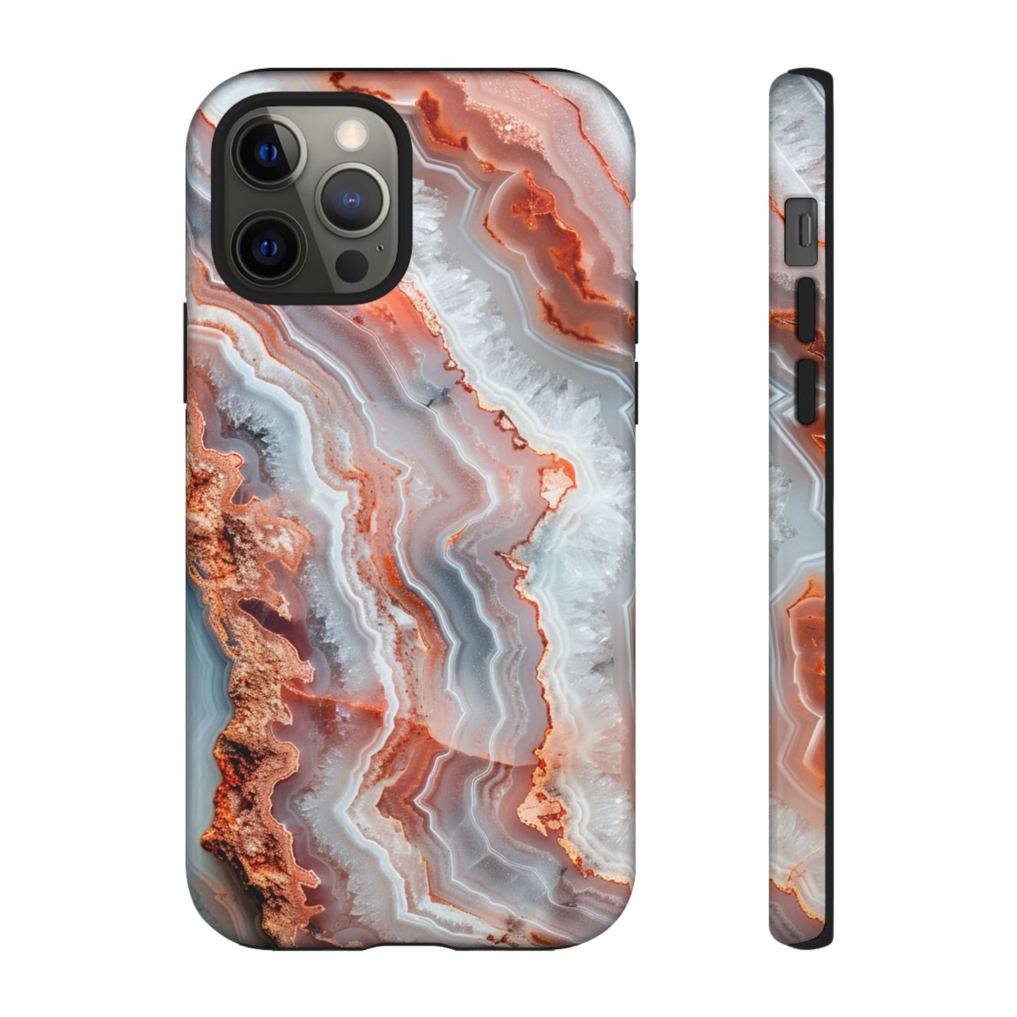 Rose Agate Currents – Tough iPhone Case