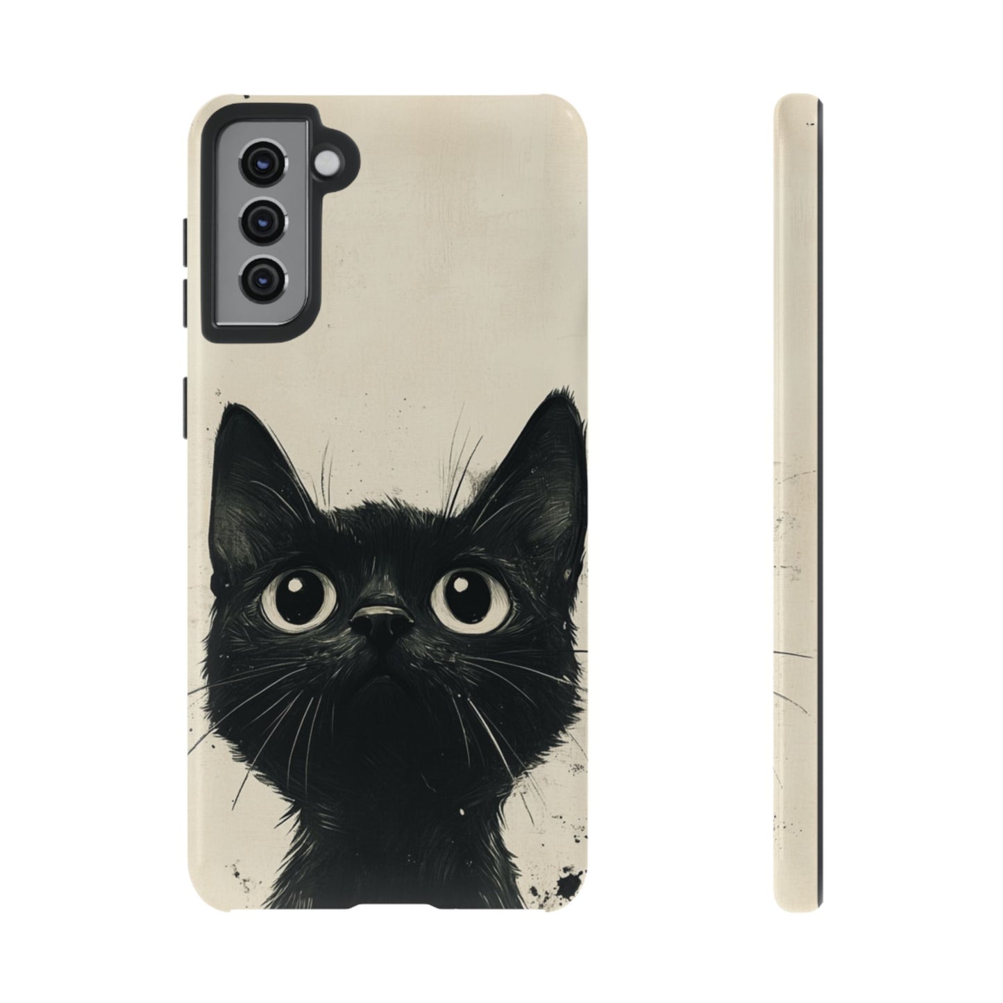 Black Cat Ink Sketch - Tough Samsung Galaxy Case