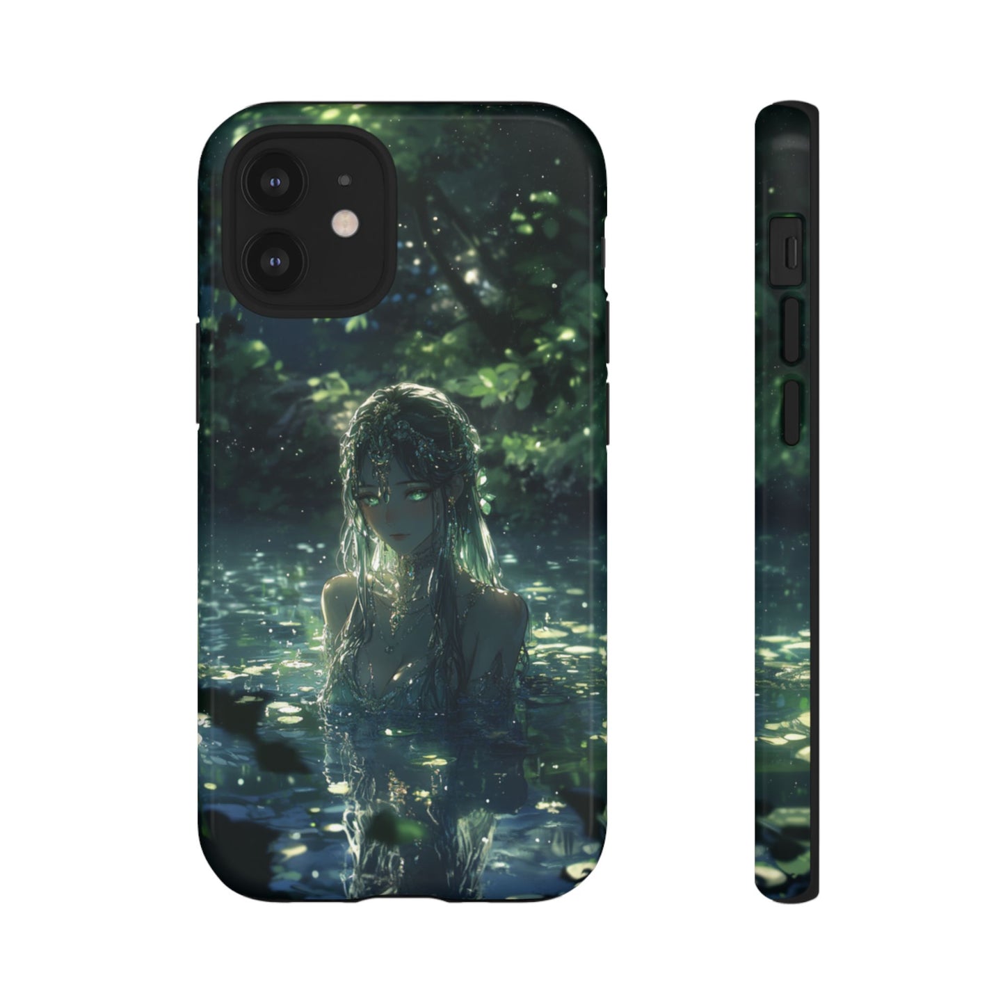 Forest Water Nymph Green Eyes Pond - Tough iPhone Case