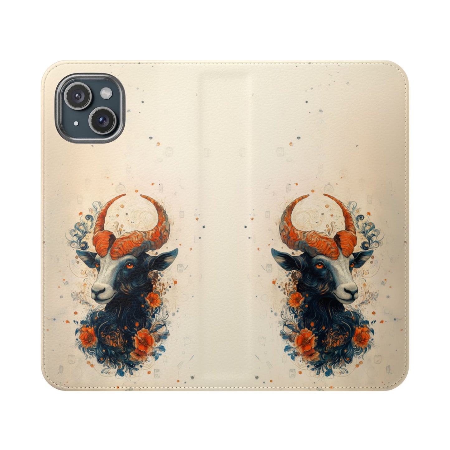 Capricorn Celestial Goat - Wallet Flip Case
