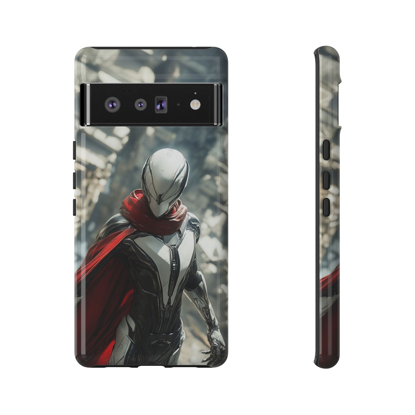 Crimson Sentinel Phone Case – iPhone, Google Pixel, Samsung Galaxy