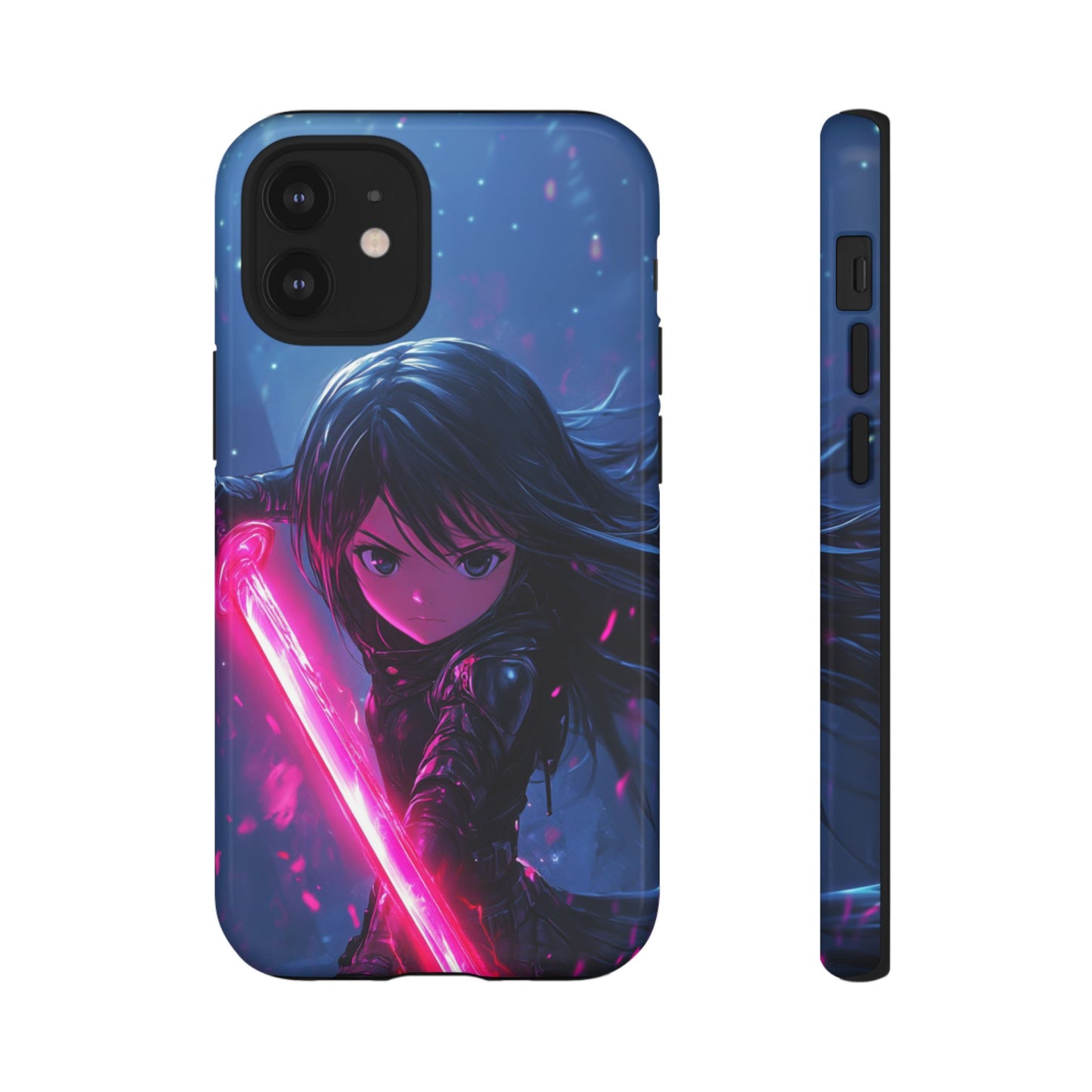 Neon Blade Warrior – Tough iPhone Case