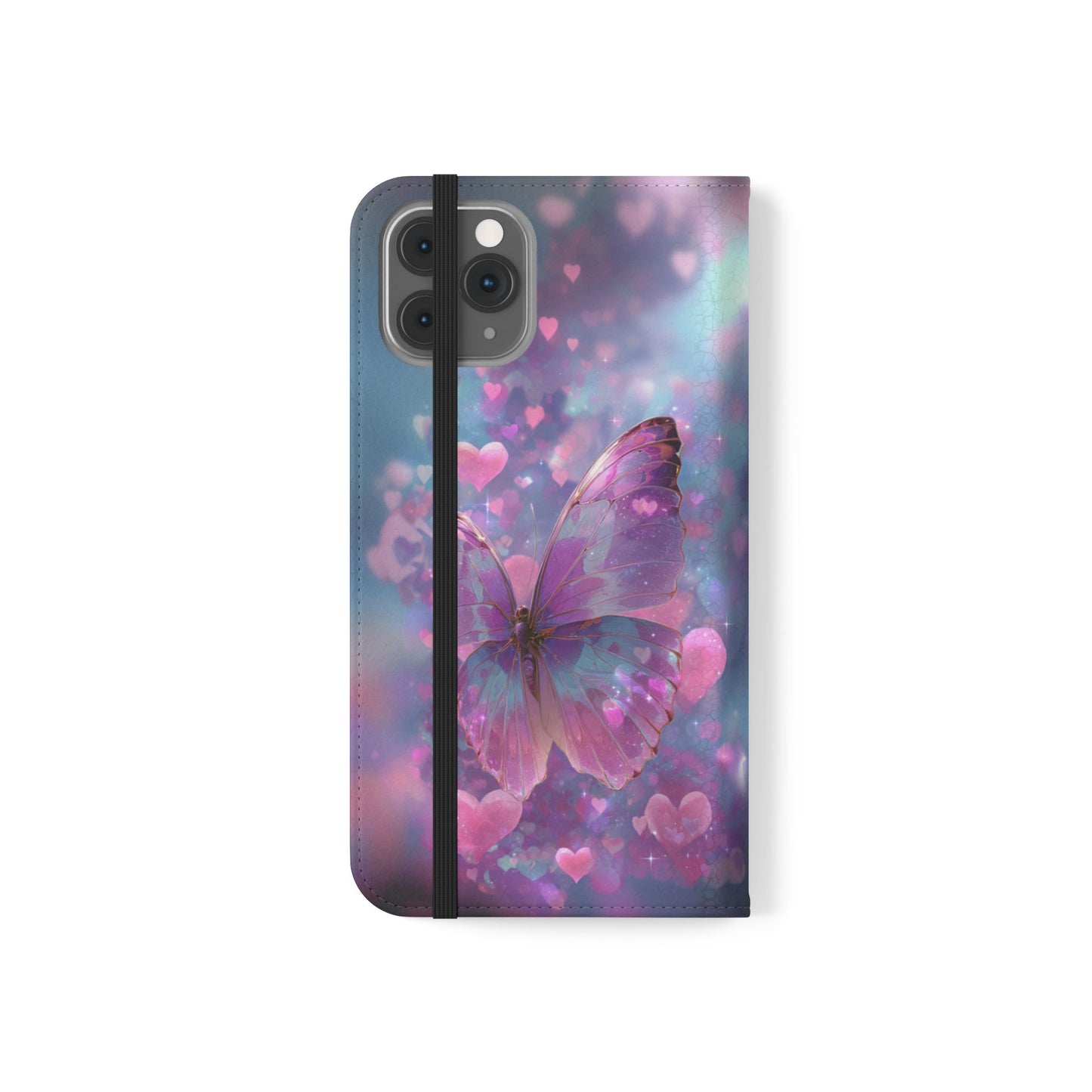 Cupid's Flutter Butterfly - Wallet Flip Case