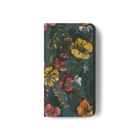 Vintage Floral Bloom - Wallet Flip Case