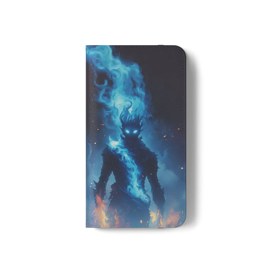 Blue Flame Spirit - Wallet Flip Case