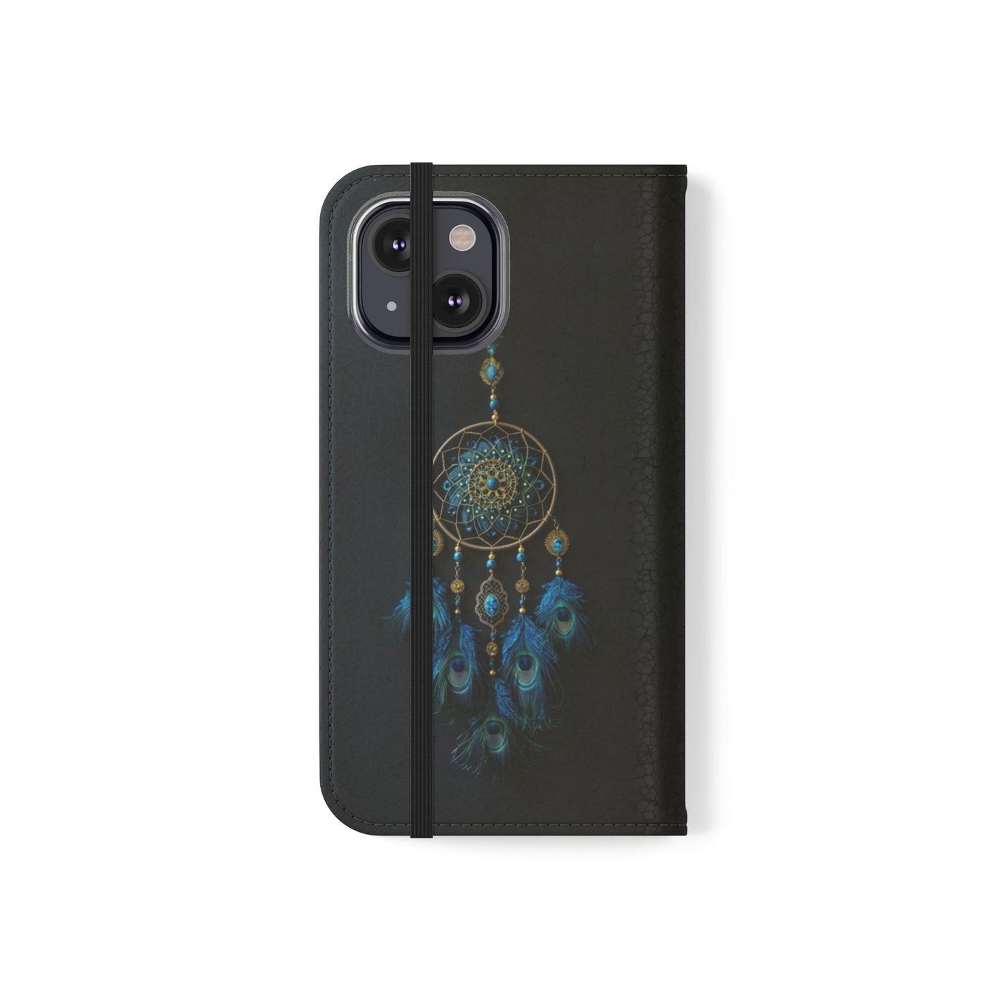 Peacock Feather Dreamcatcher - Wallet Flip Case