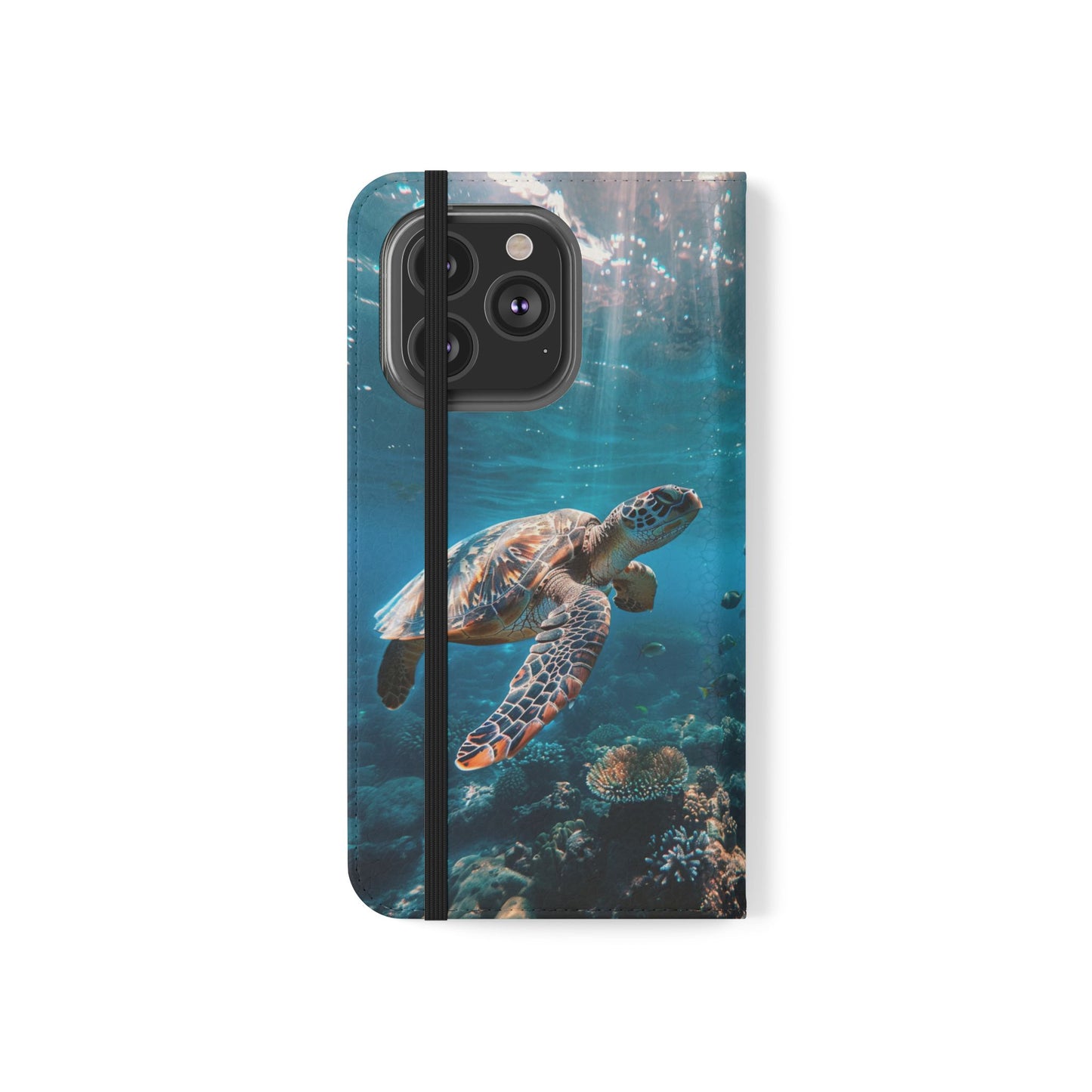 Ocean Guardian Sea Turtle - Wallet Flip Case