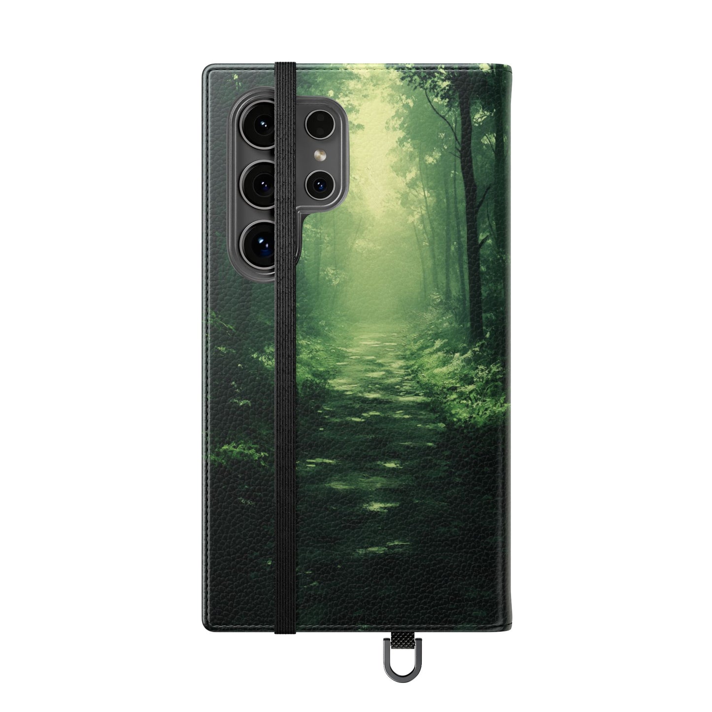 Emerald Mist Forest Path - Wallet Flip Case
