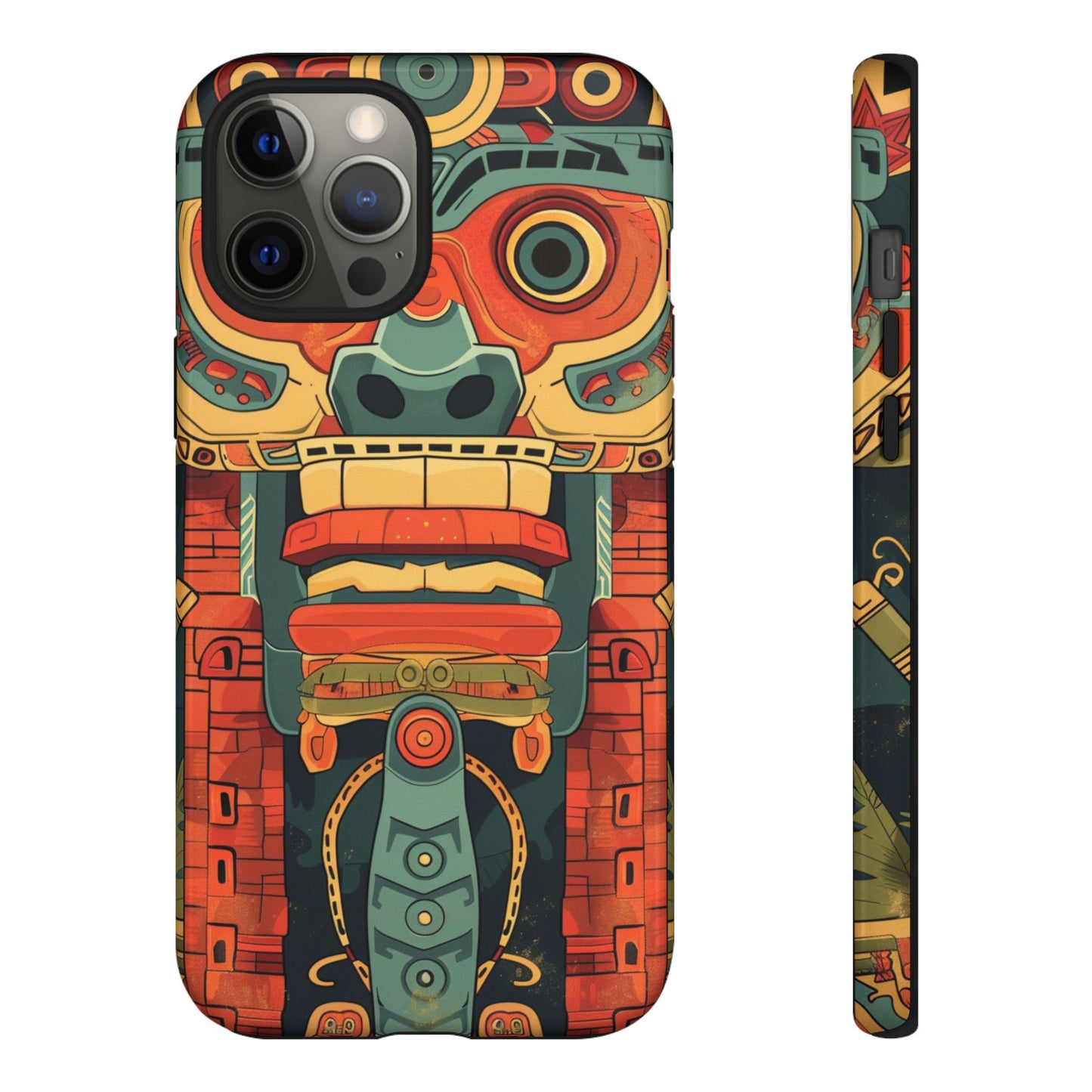 Aztec Totem Mask - Tough iPhone Case